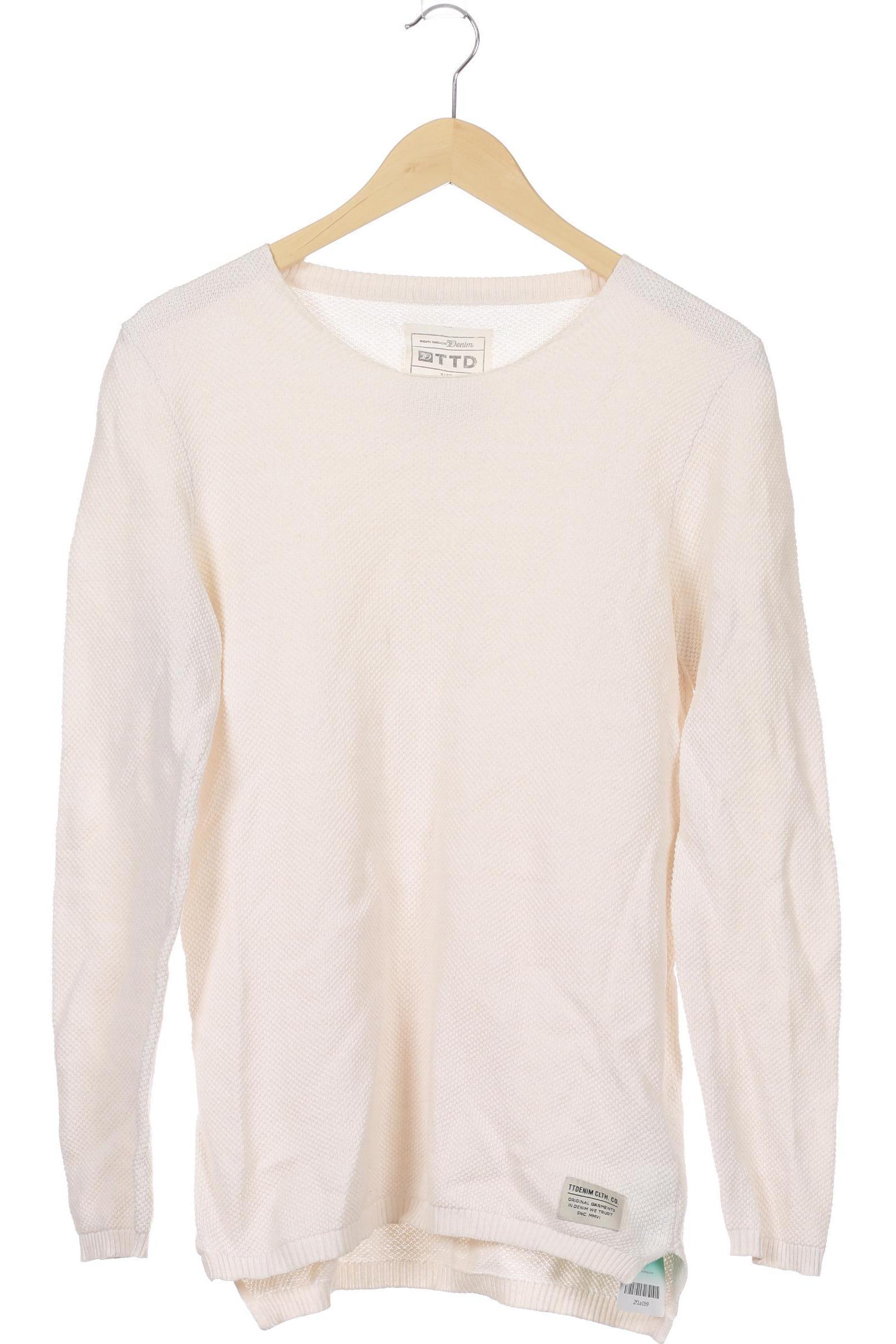 

TOM Tailor Denim Herren Pullover, weiß, Gr.