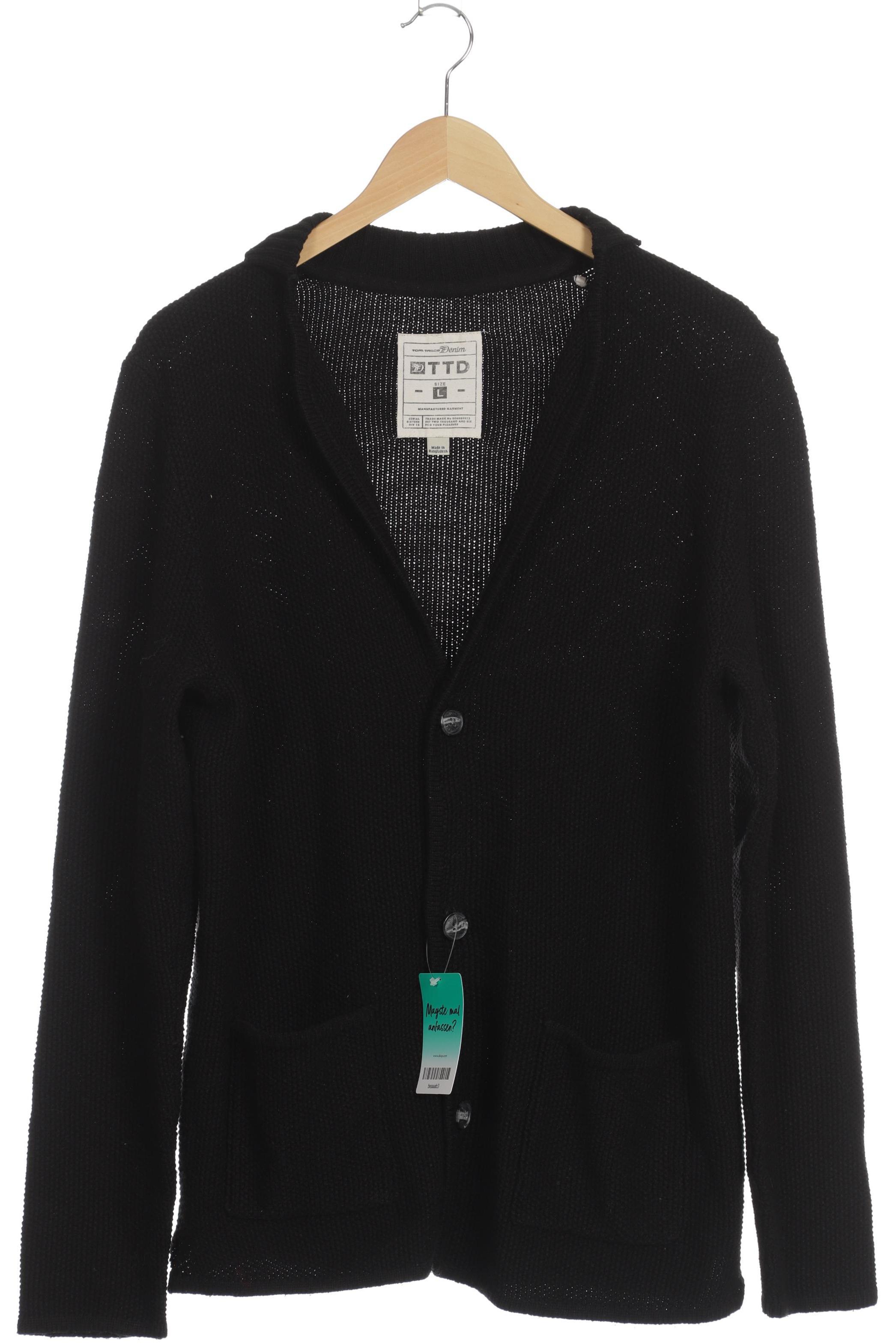 

TOM Tailor Denim Herren Strickjacke, schwarz, Gr.