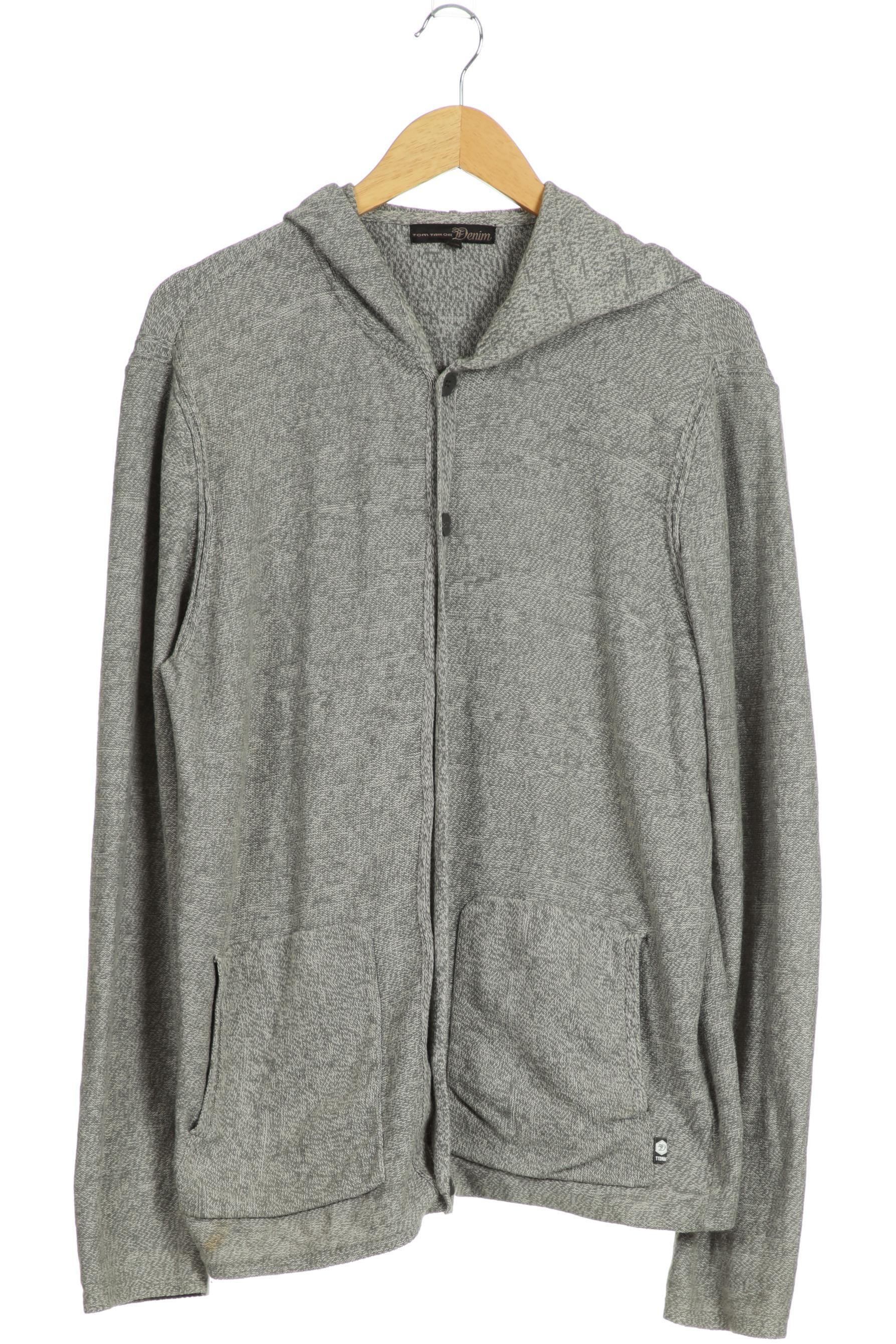

TOM Tailor Denim Herren Strickjacke, grau, Gr.