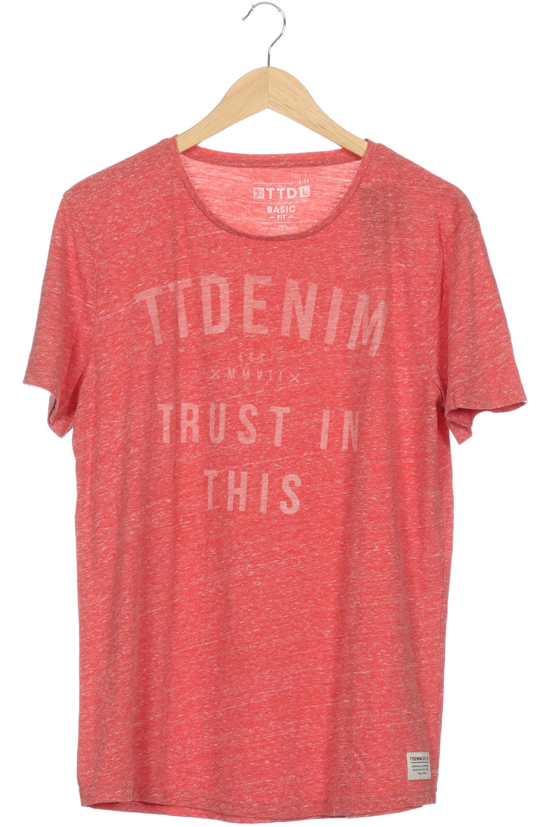 

TOM Tailor Denim Herren T-Shirt, pink, Gr.