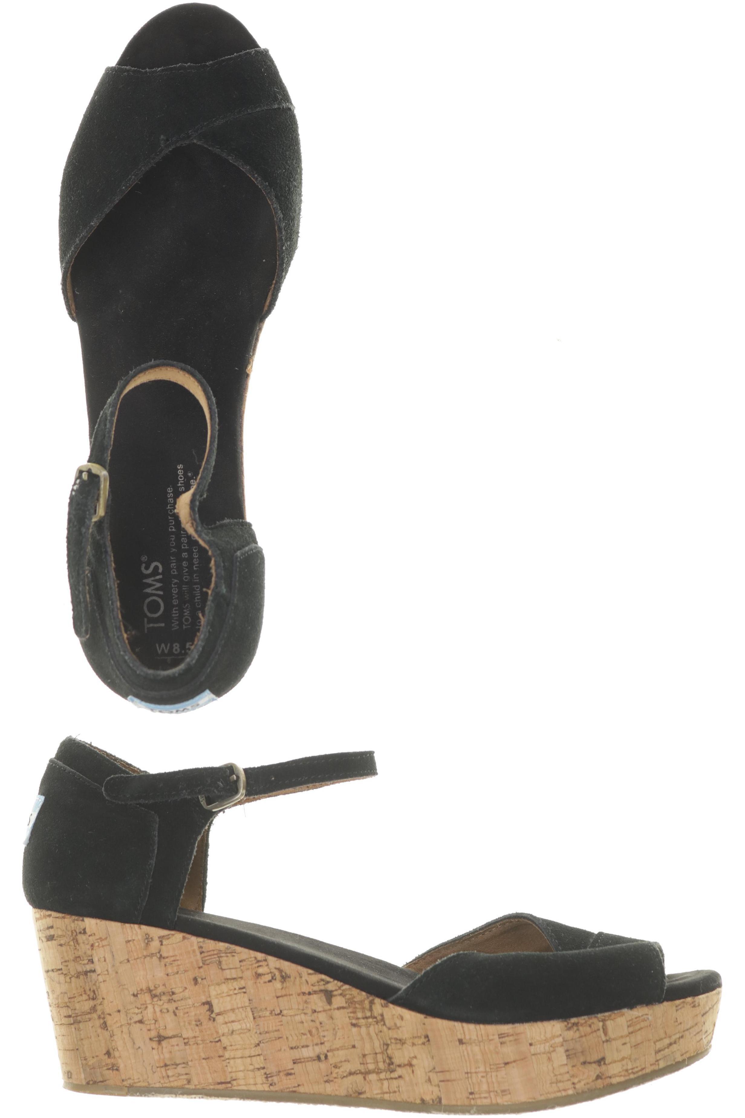 

Toms Damen Sandale, schwarz, Gr. 8.5