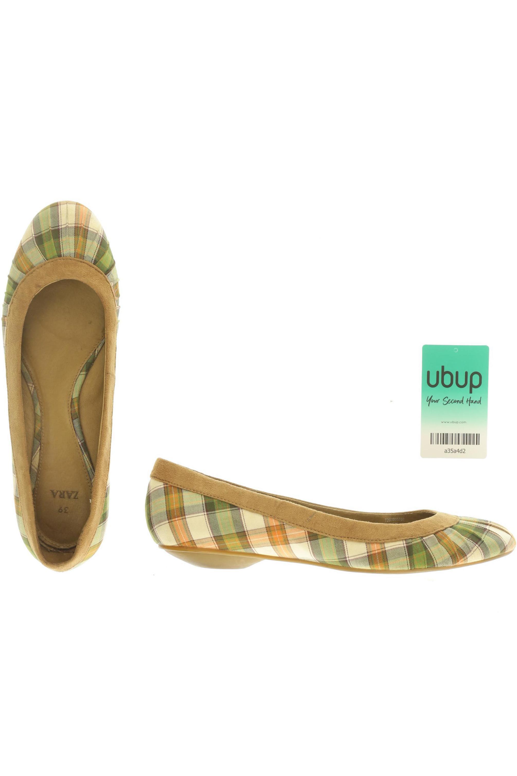 

TRF by Zara Damen Ballerinas, grün, Gr. 39