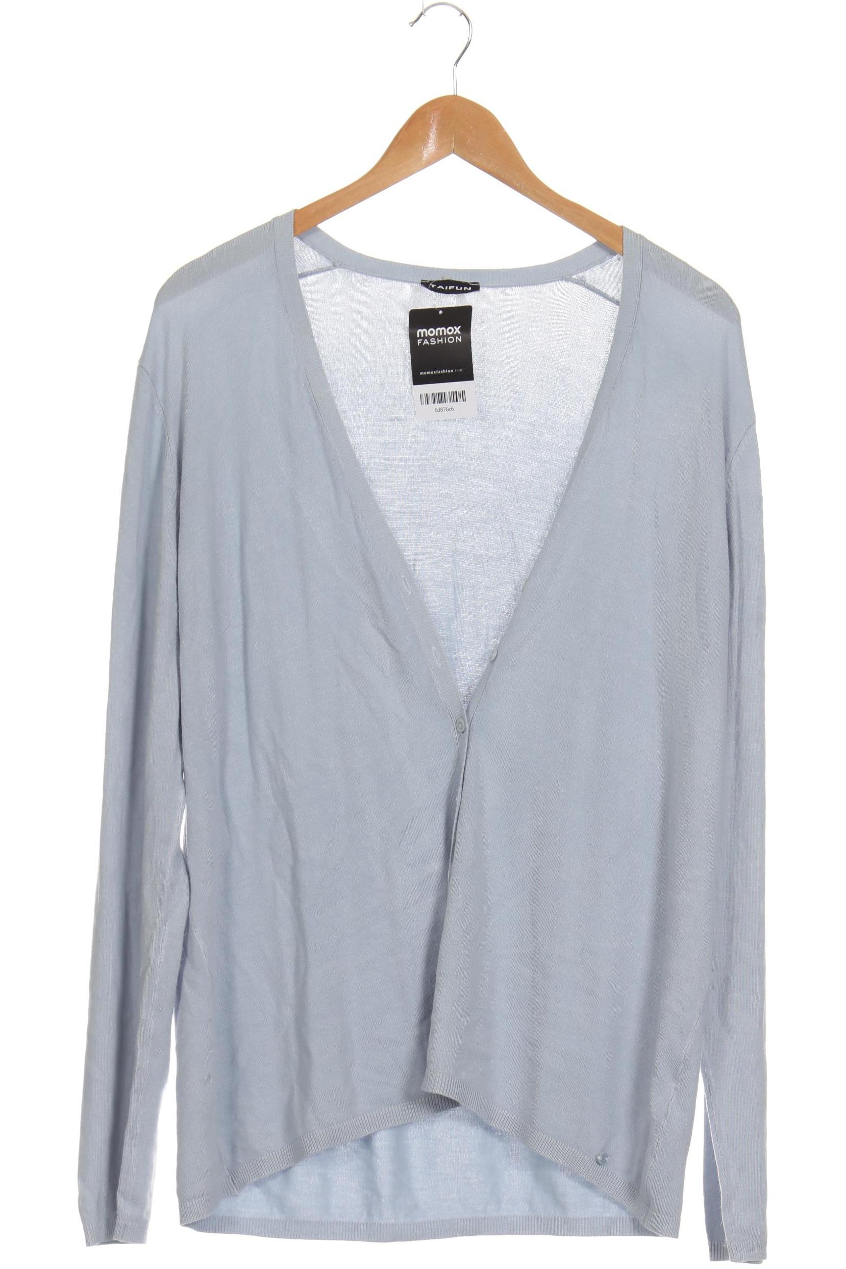 

Taifun Damen Strickjacke, blau, Gr. 44