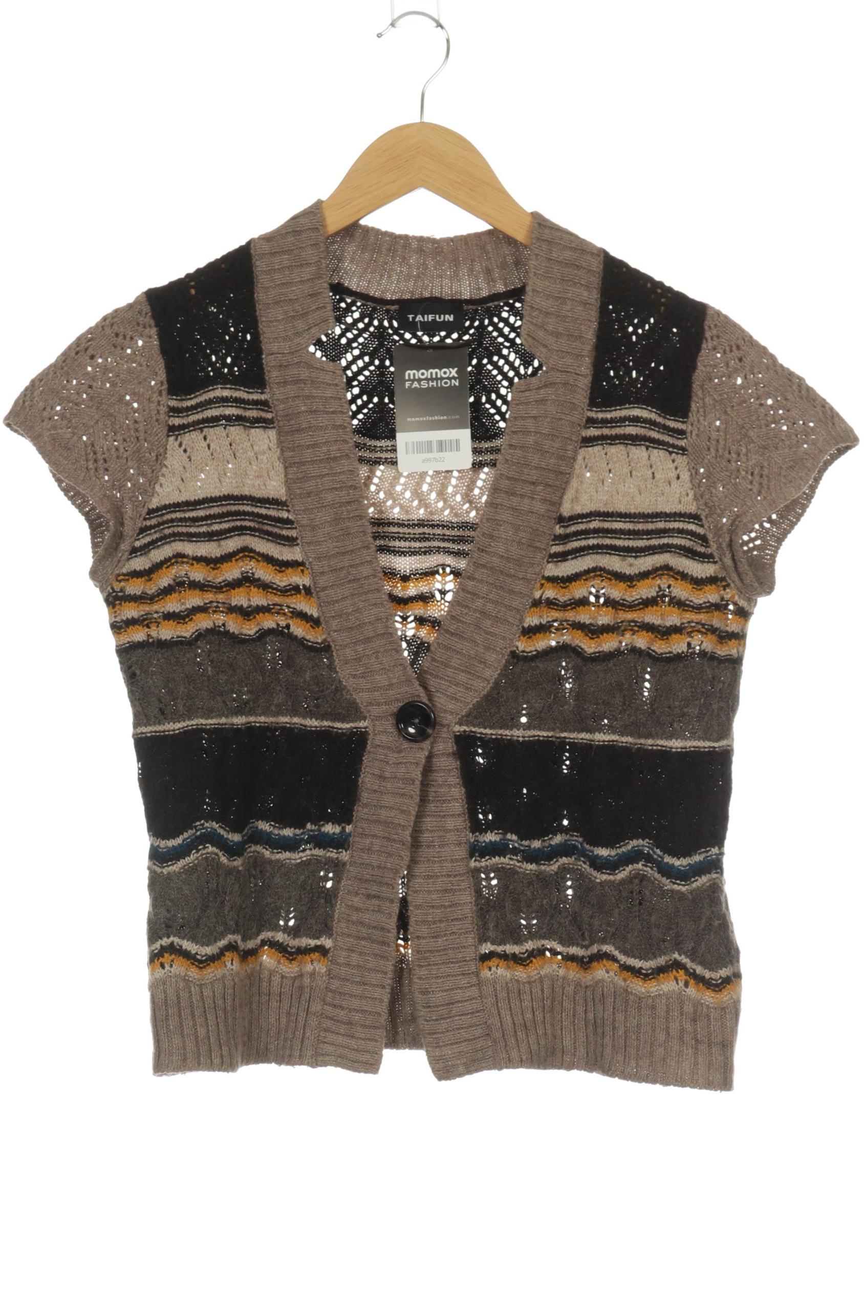 

Taifun Damen Strickjacke, braun, Gr. 38