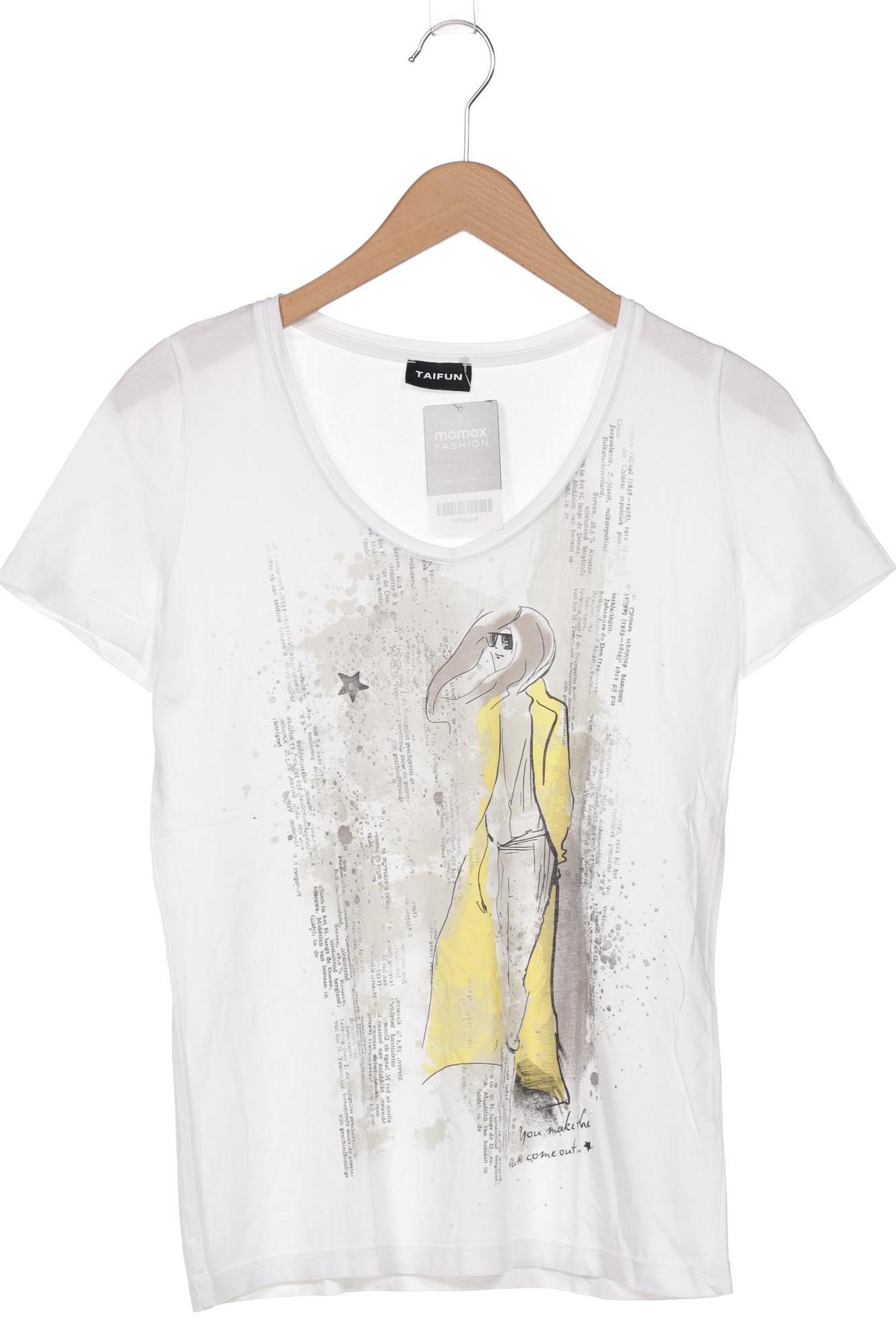 

TAIFUN Damen T-Shirt, weiß