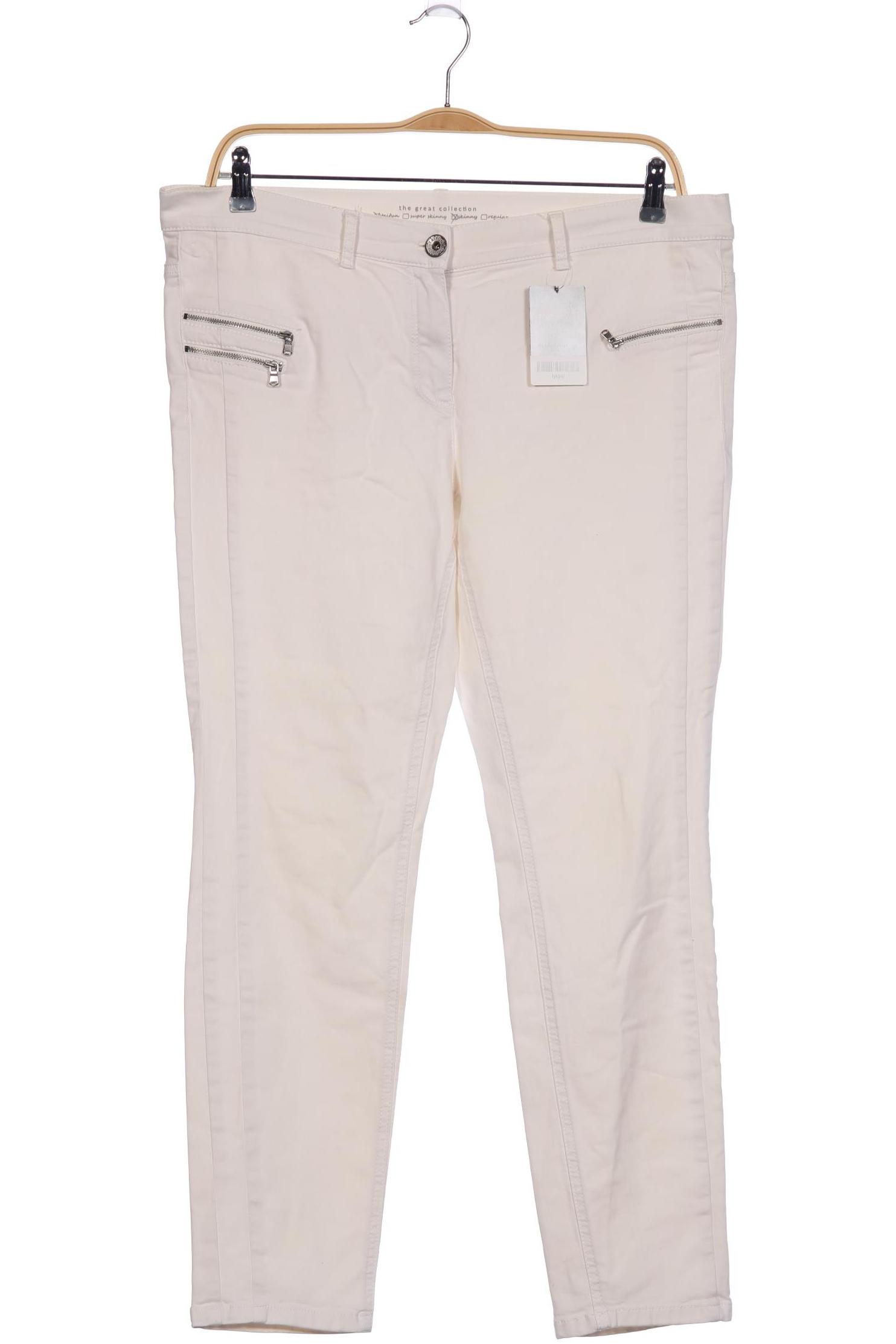 

Taifun Damen Jeans, weiß, Gr. 50