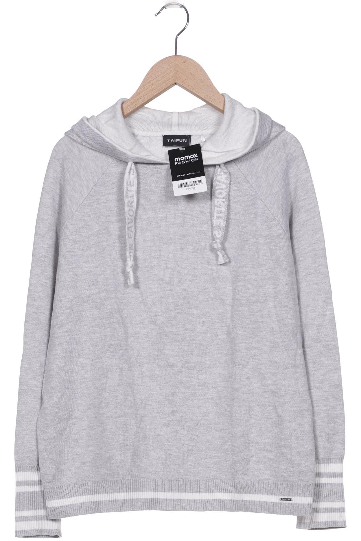 

Taifun Damen Kapuzenpullover, grau, Gr. 38