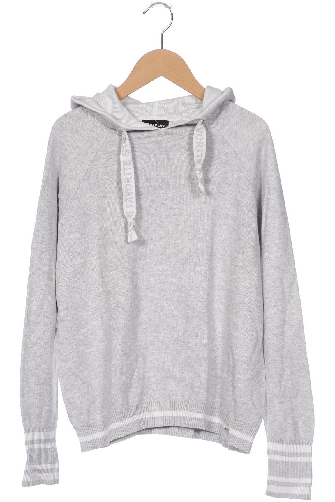 

Taifun Damen Kapuzenpullover, grau, Gr. 36