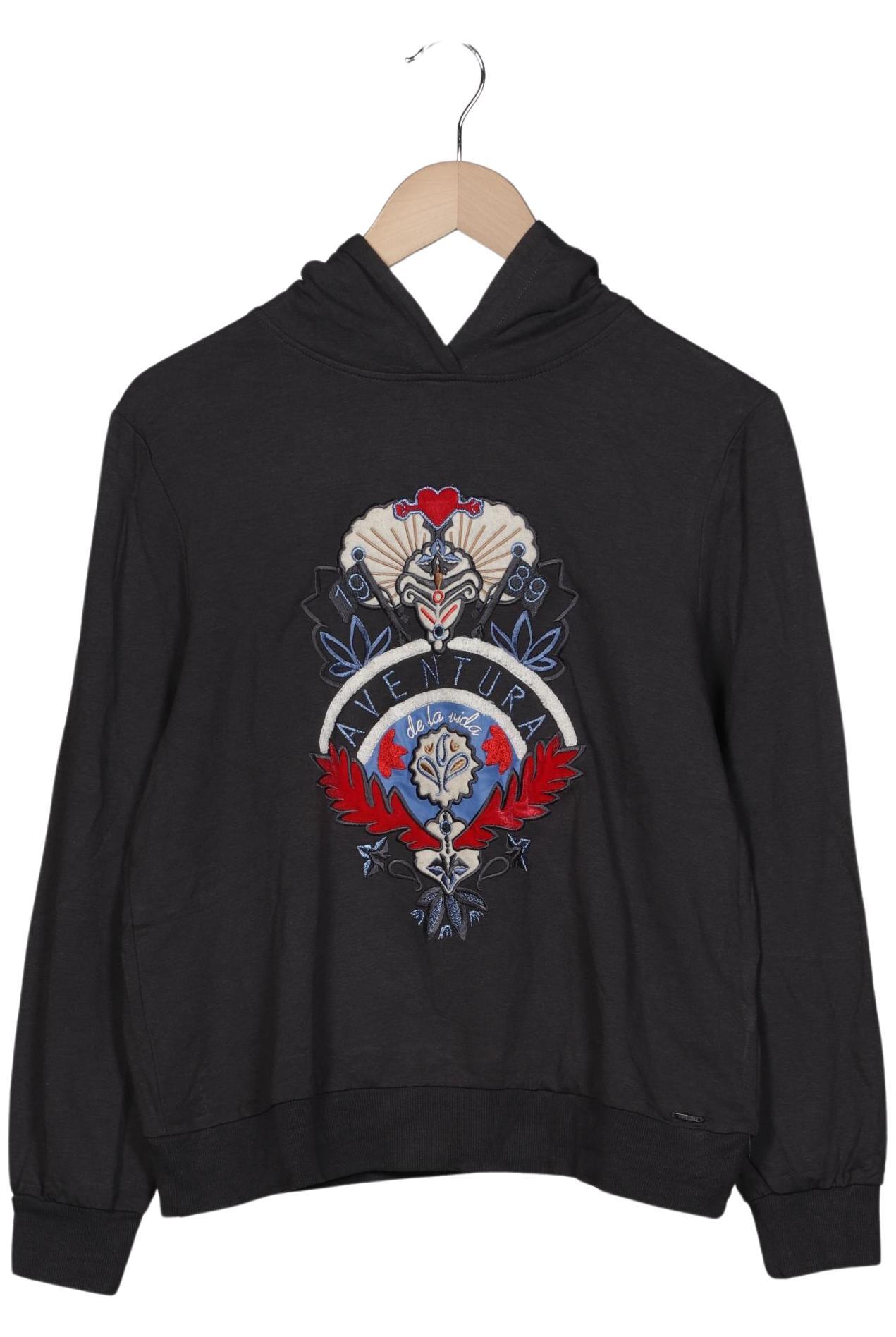 

Taifun Damen Kapuzenpullover, grau, Gr. 42