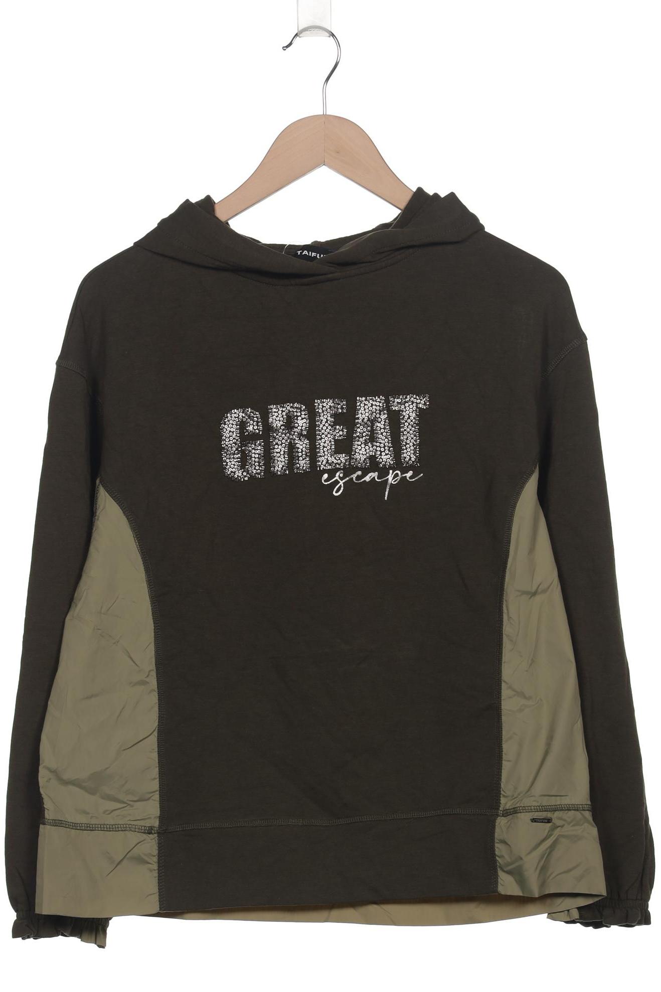 

Taifun Damen Kapuzenpullover, grün, Gr. 44