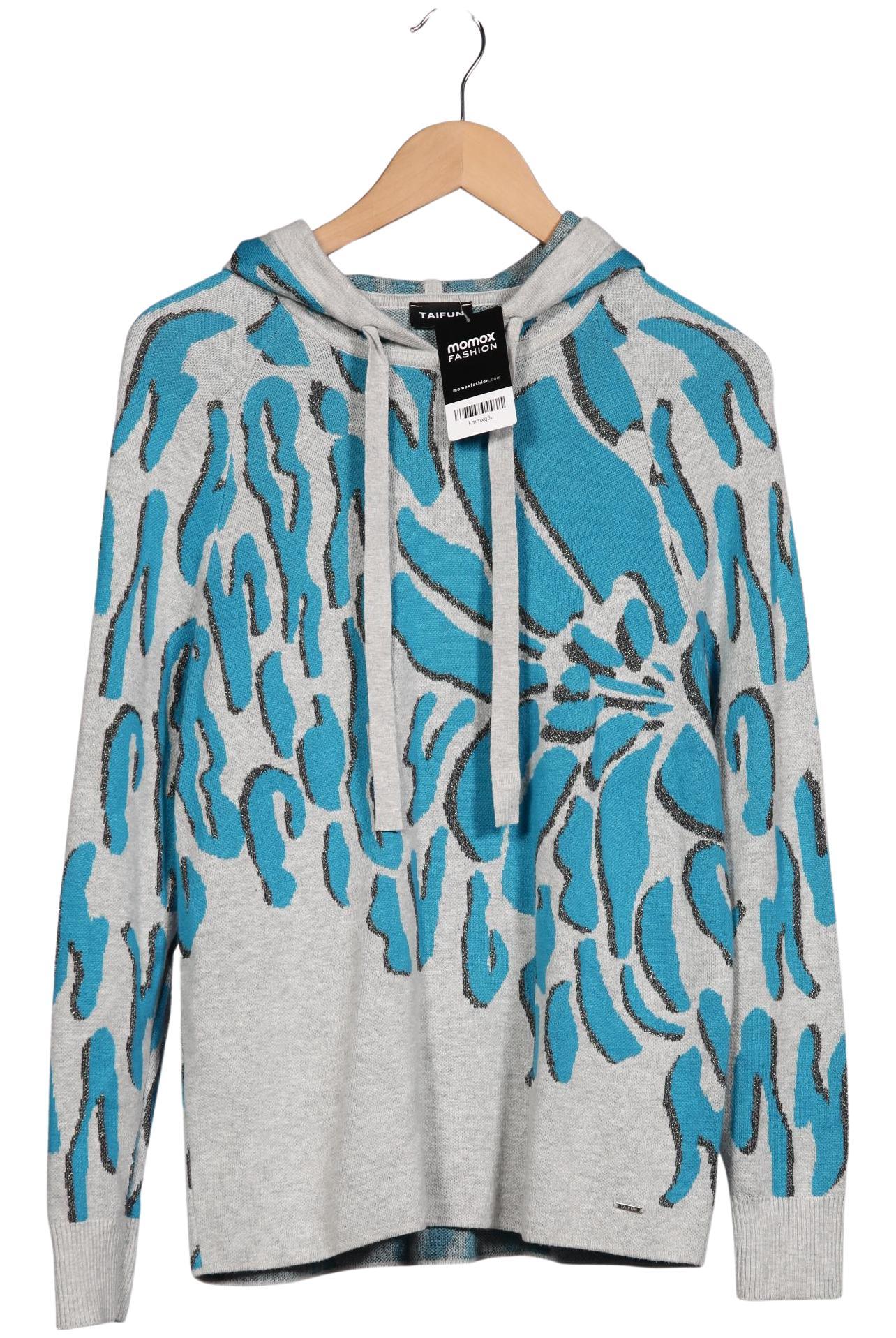 

Taifun Damen Kapuzenpullover, blau, Gr. 40