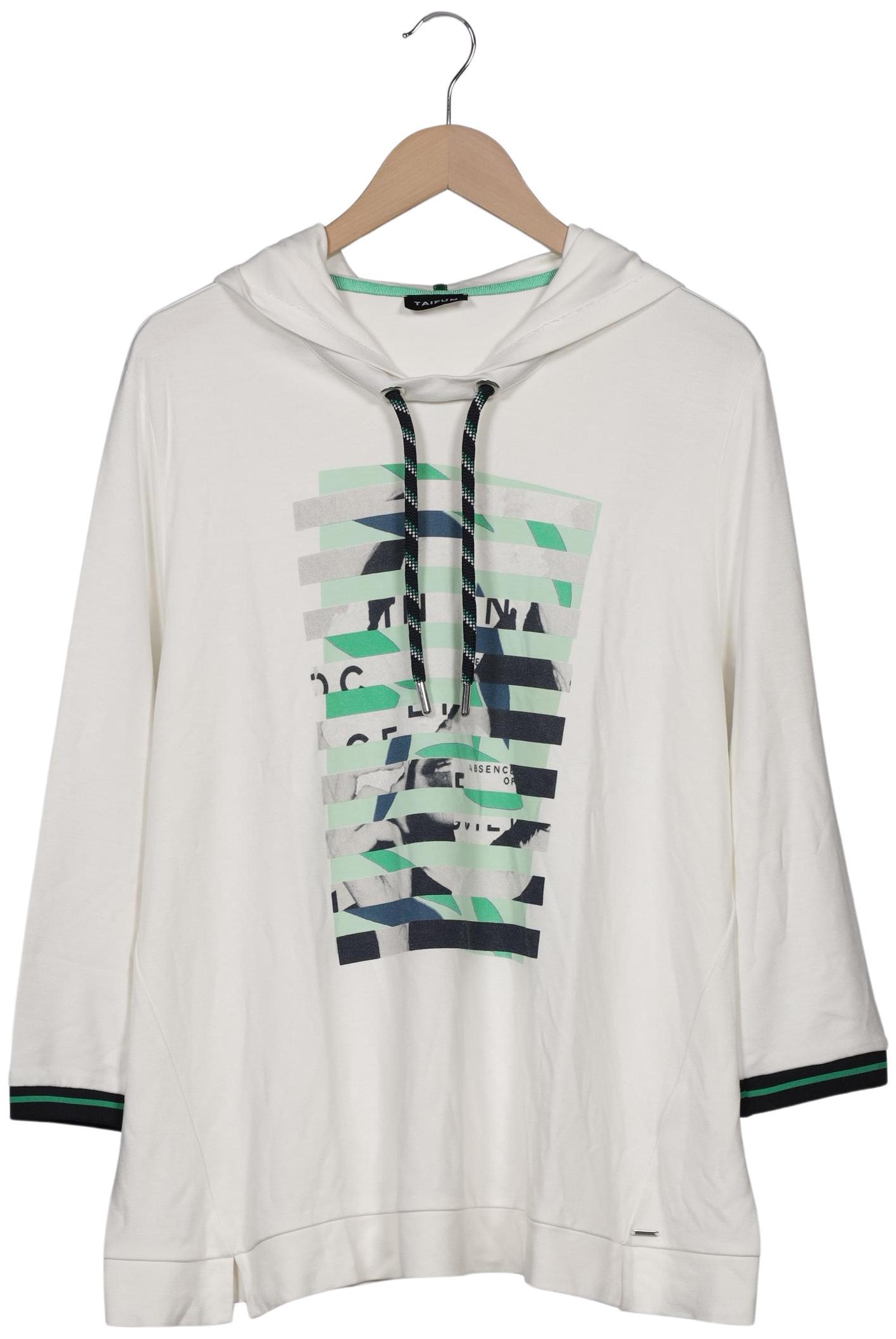 

Taifun Damen Kapuzenpullover, weiß, Gr. 48