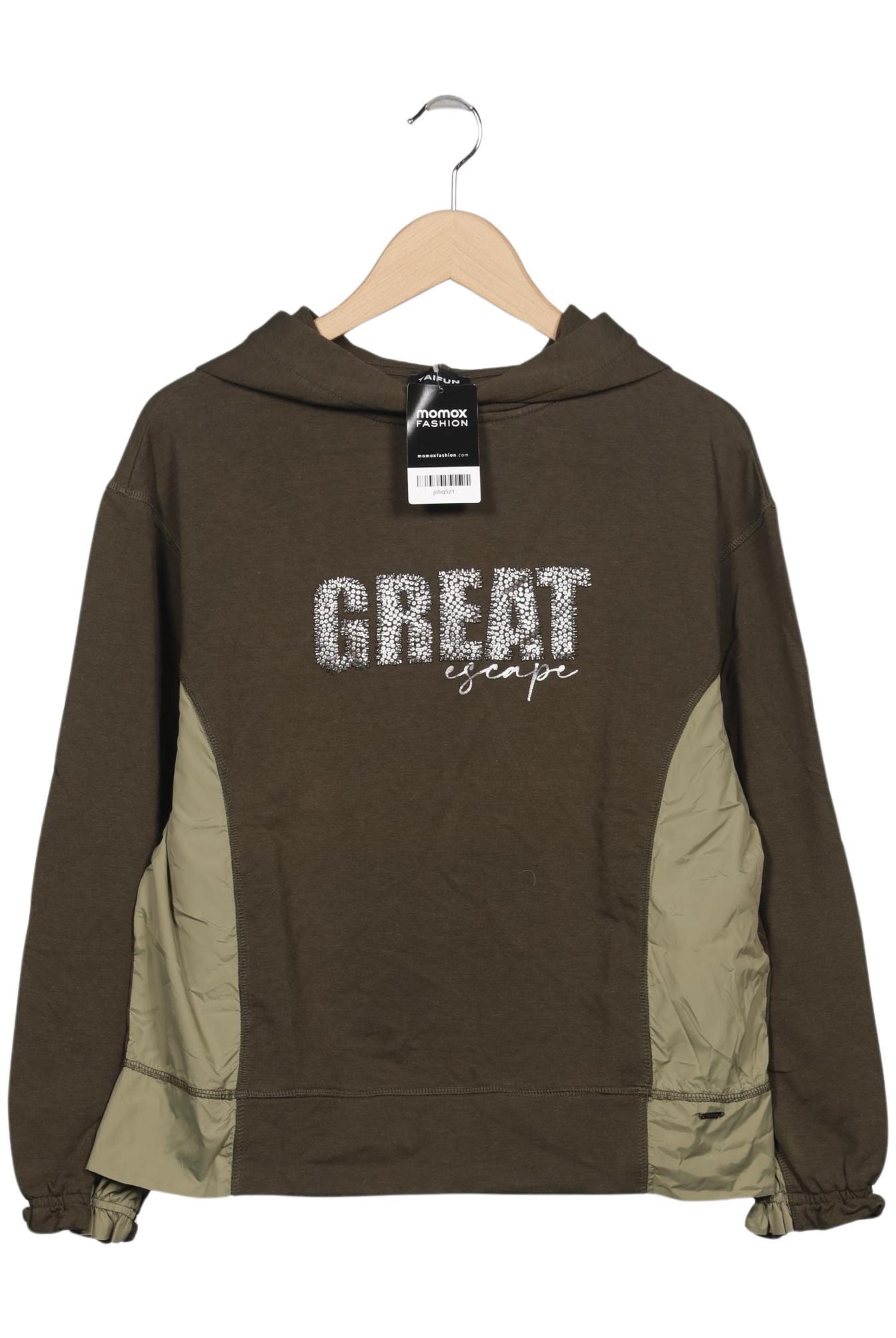 

Taifun Damen Kapuzenpullover, grün, Gr. 38