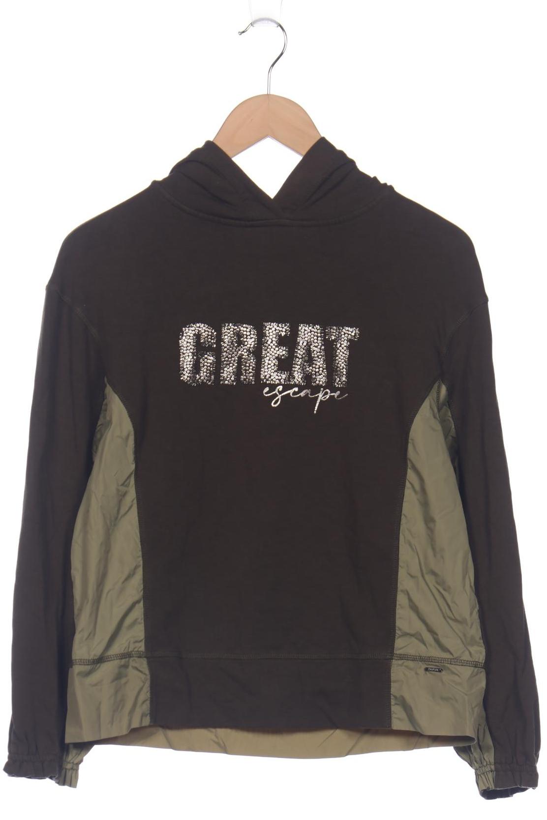 

Taifun Damen Kapuzenpullover, grün, Gr. 42