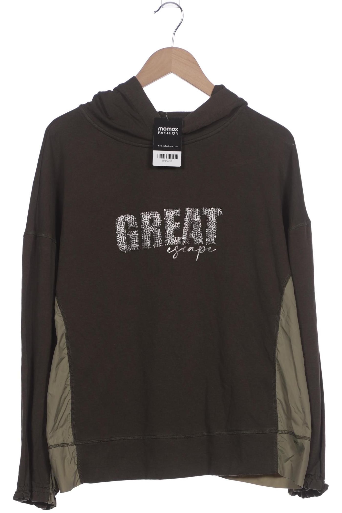 

Taifun Damen Kapuzenpullover, grün, Gr. 48