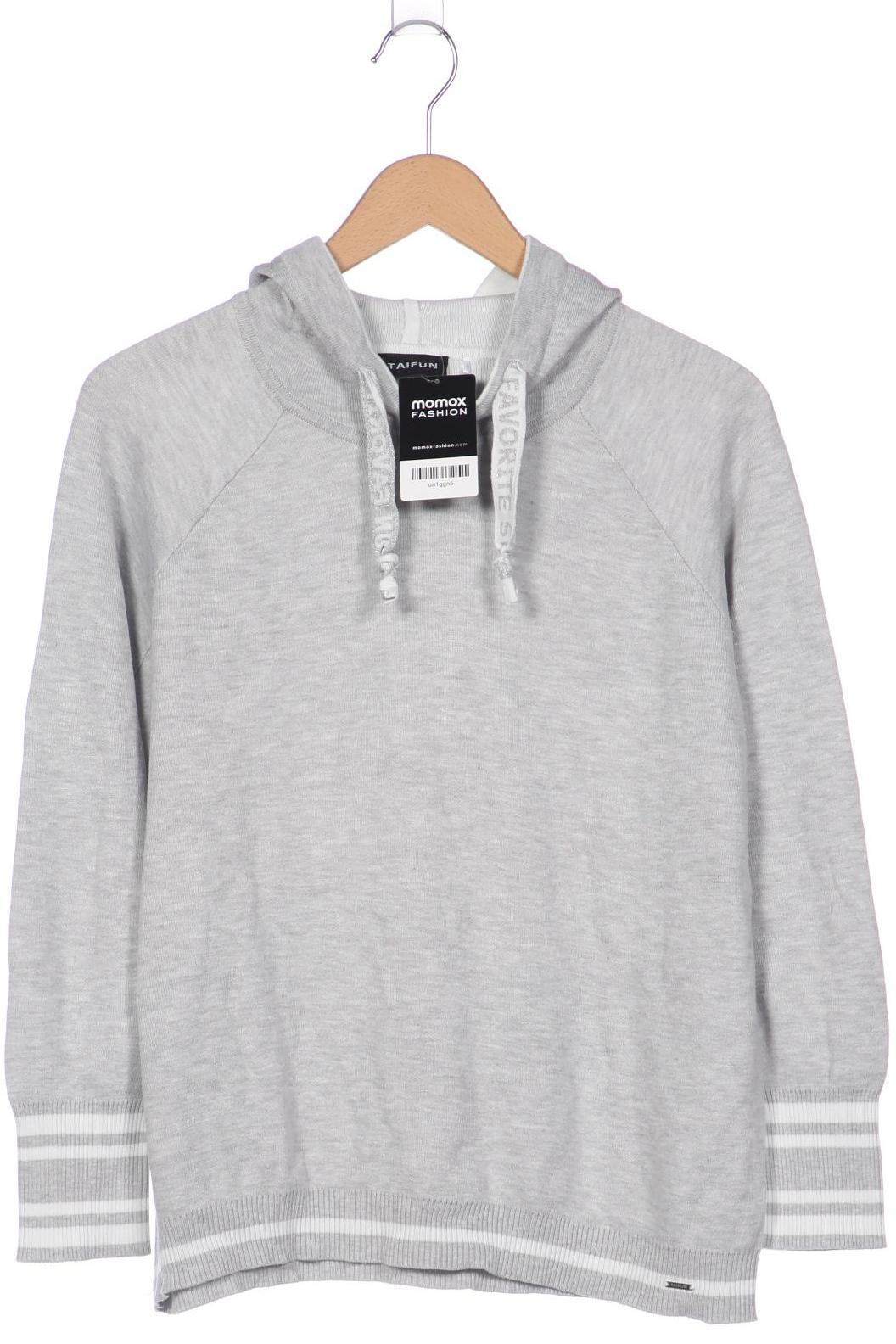 

Taifun Damen Kapuzenpullover, grau, Gr. 46
