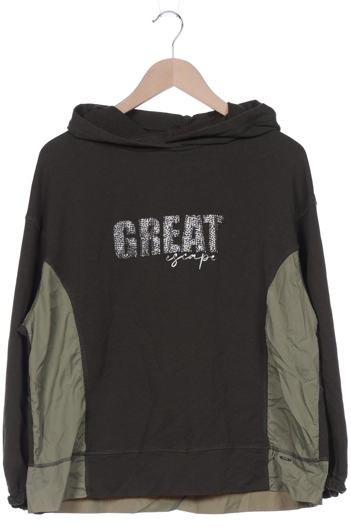 

Taifun Damen Kapuzenpullover, grün, Gr. 44