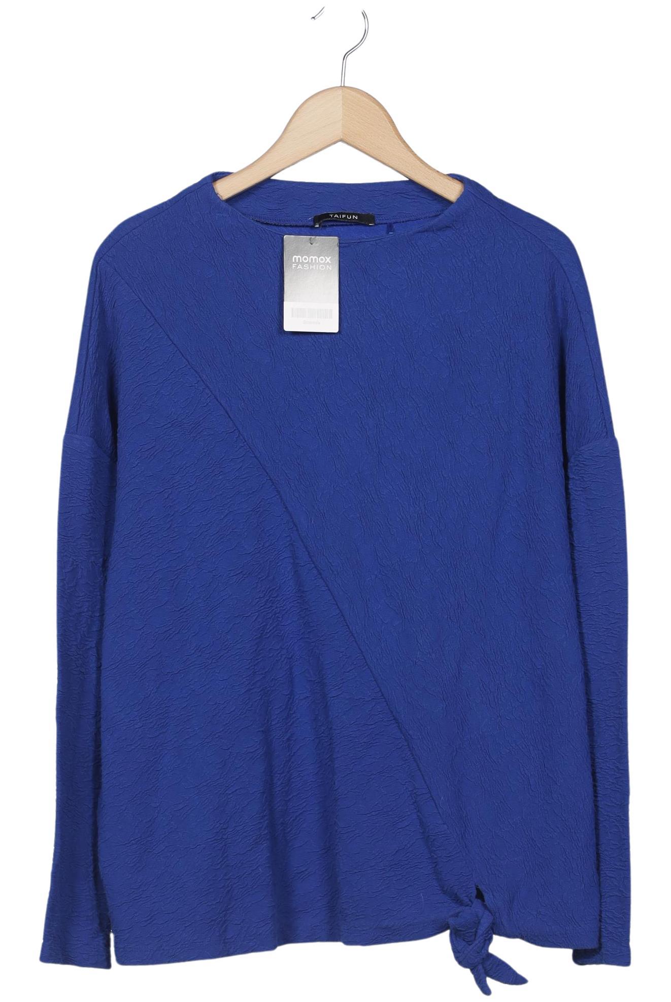 

Taifun Damen Langarmshirt, blau, Gr. 48