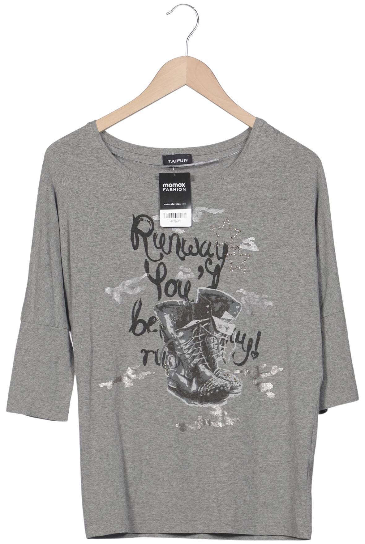 

Taifun Damen Langarmshirt, grau, Gr. 38