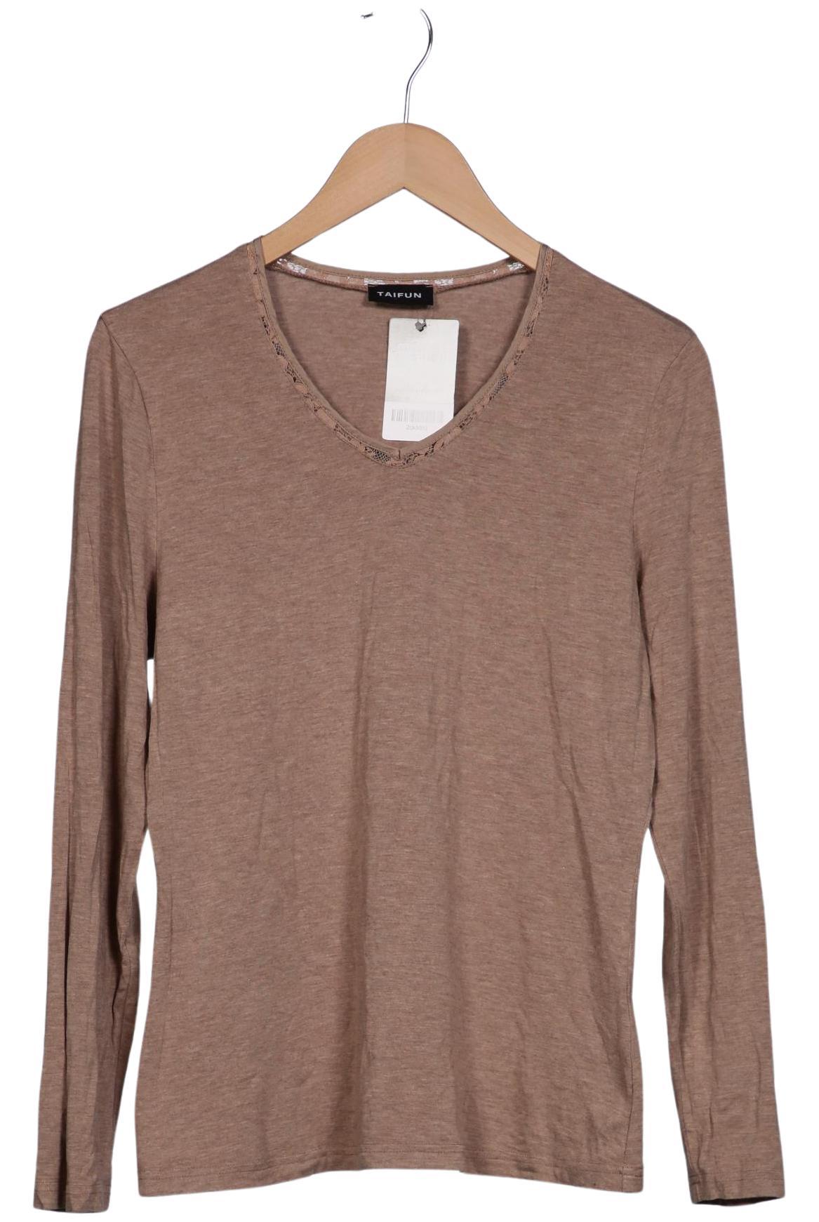 

Taifun Damen Langarmshirt, braun, Gr. 40