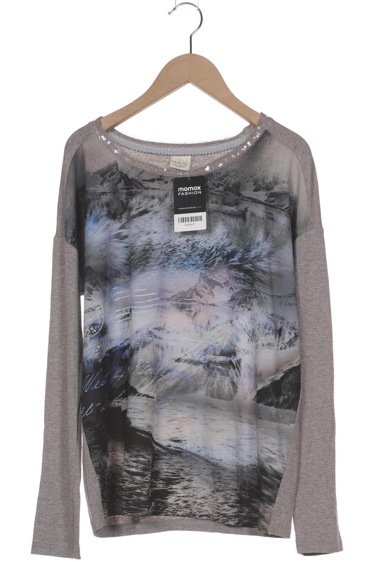 

Taifun Damen Langarmshirt, grau, Gr. 36