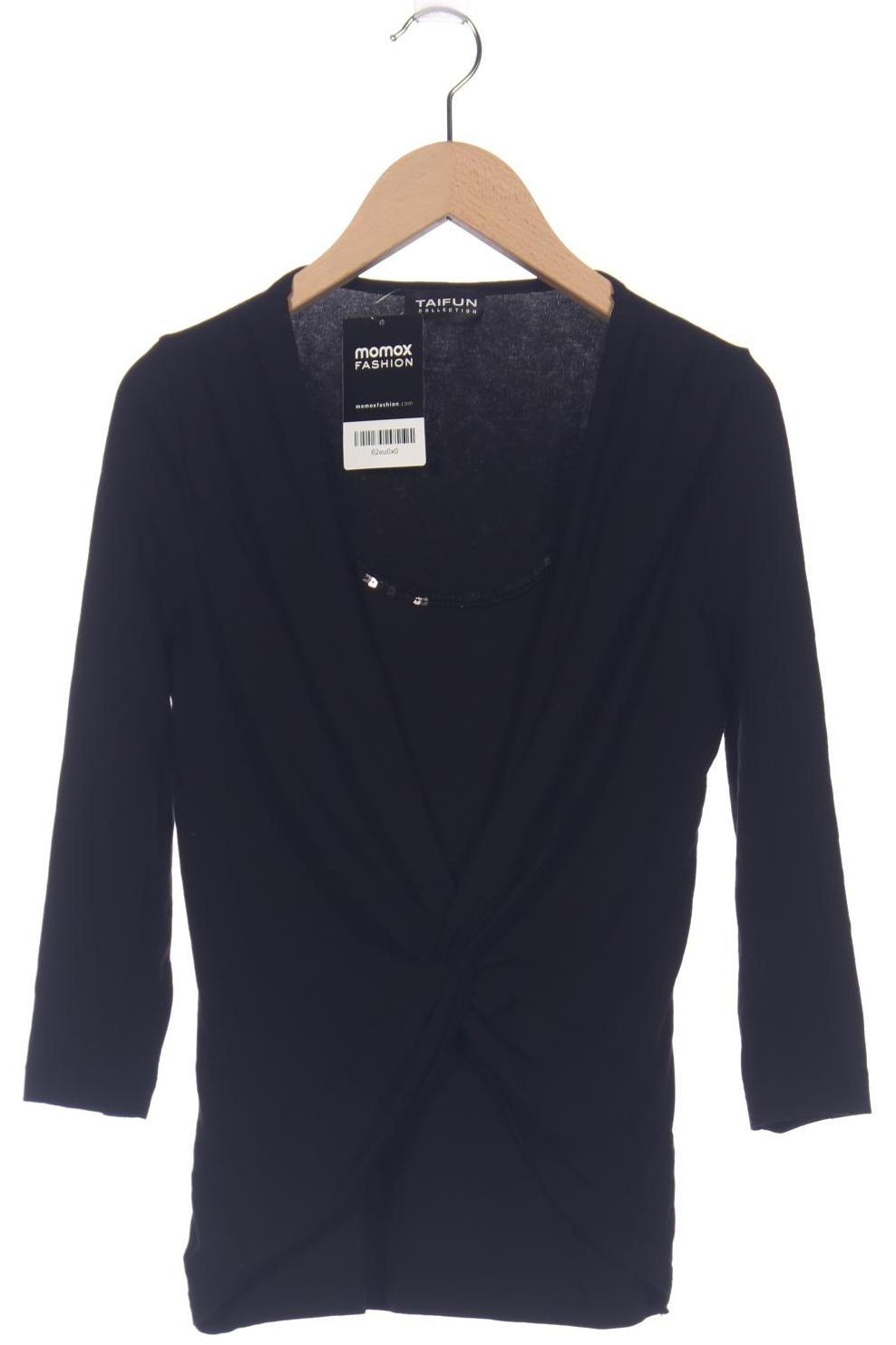 

Taifun Damen Langarmshirt, schwarz, Gr. 36