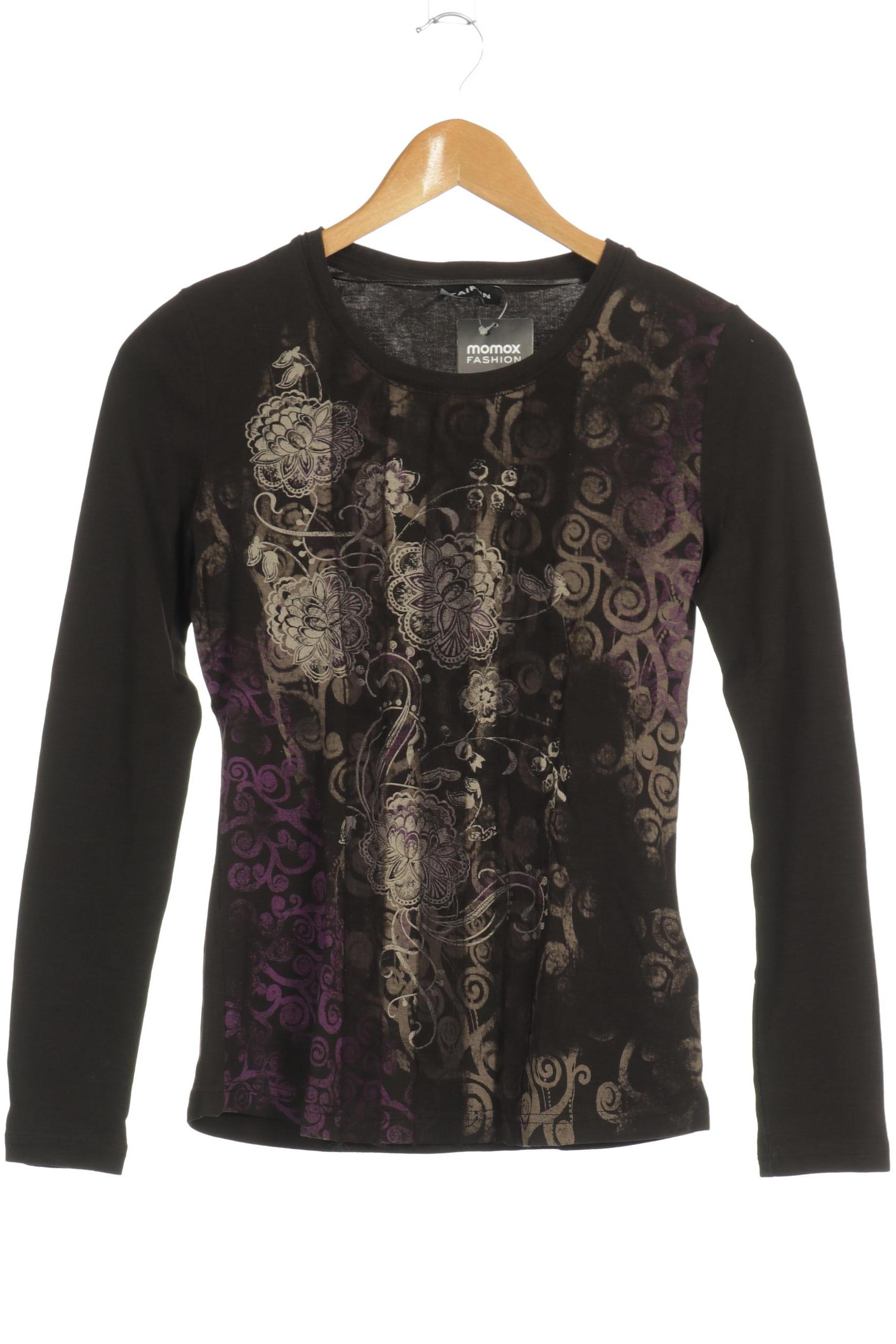

Taifun Damen Langarmshirt, braun, Gr. 36