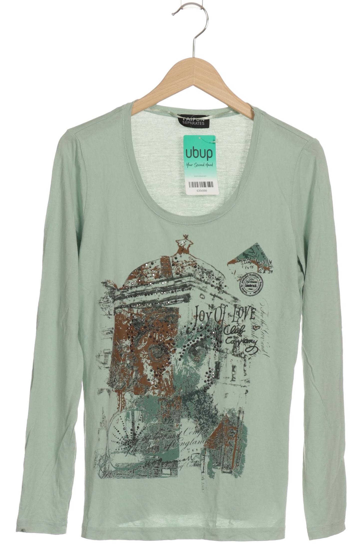 

Taifun Damen Langarmshirt, grün, Gr. 36