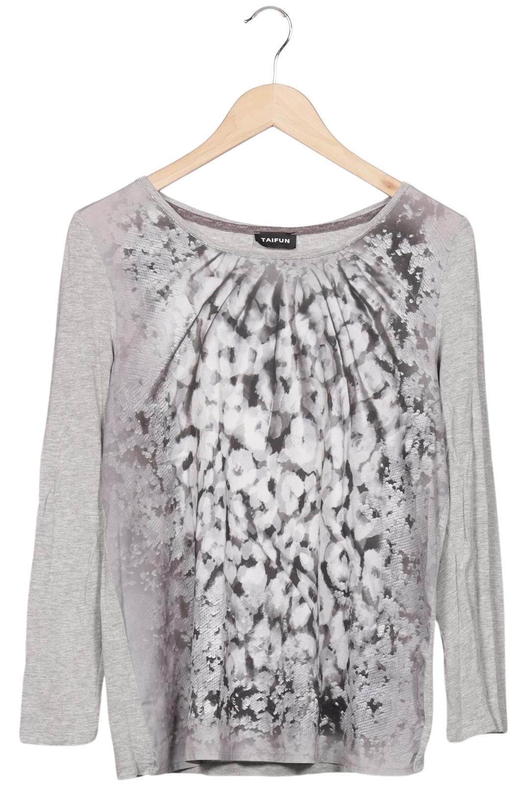 

Taifun Damen Langarmshirt, grau, Gr. 40