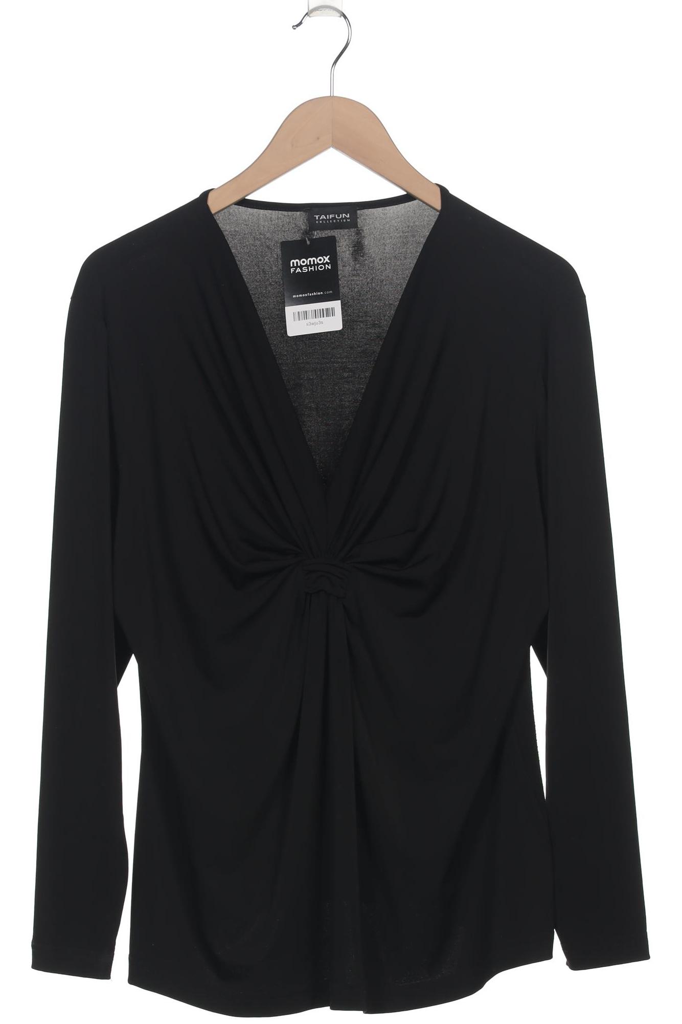 

Taifun Damen Langarmshirt, schwarz, Gr. 46