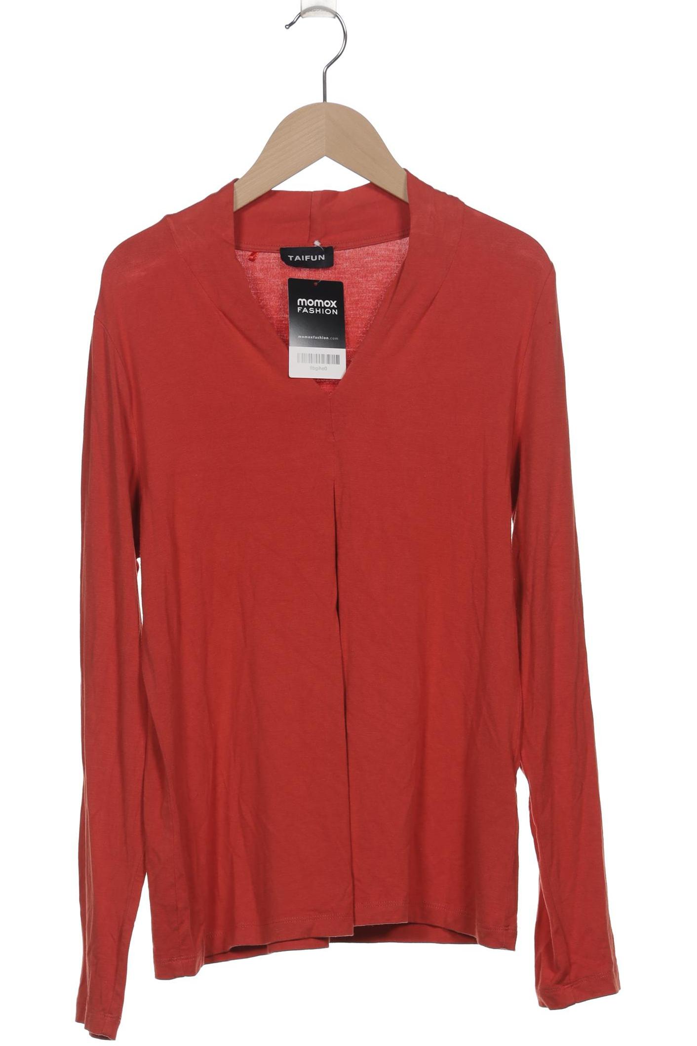 

Taifun Damen Langarmshirt, orange, Gr. 38