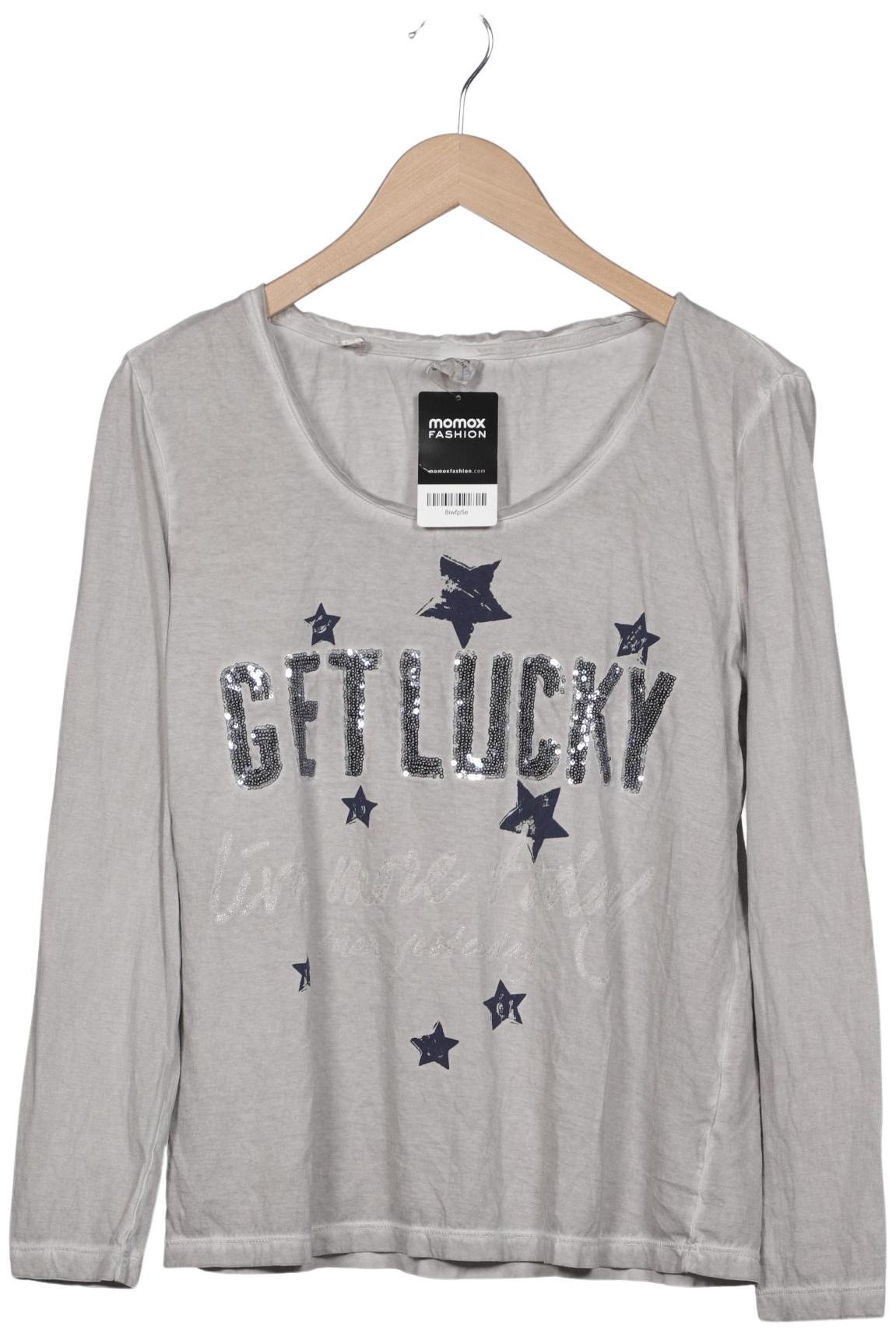 

Taifun Damen Langarmshirt, grau, Gr. 40