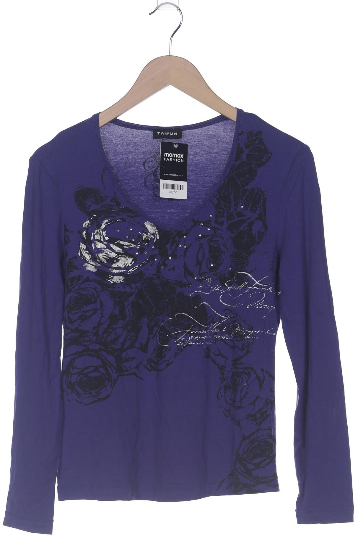 

Taifun Damen Langarmshirt, flieder, Gr. 40