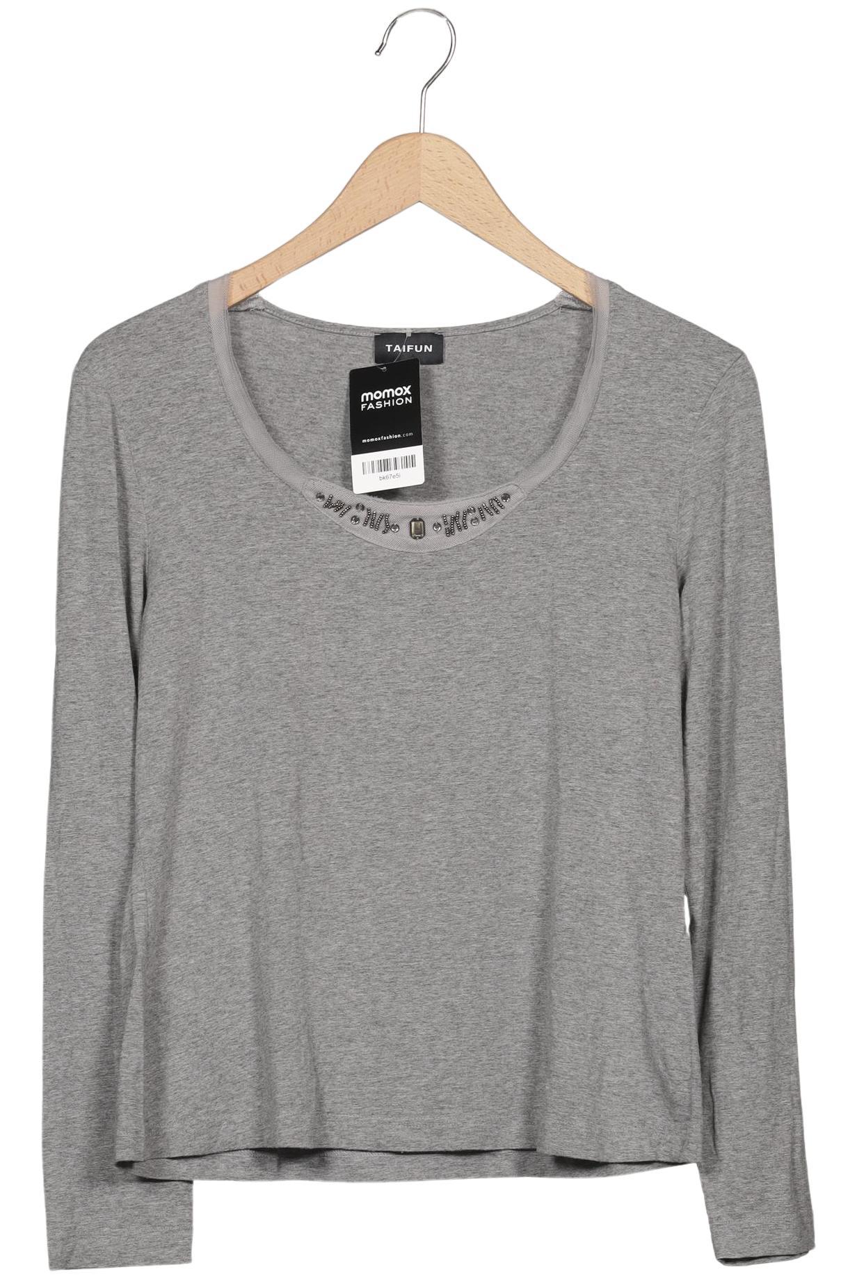 

Taifun Damen Langarmshirt, grau, Gr. 40