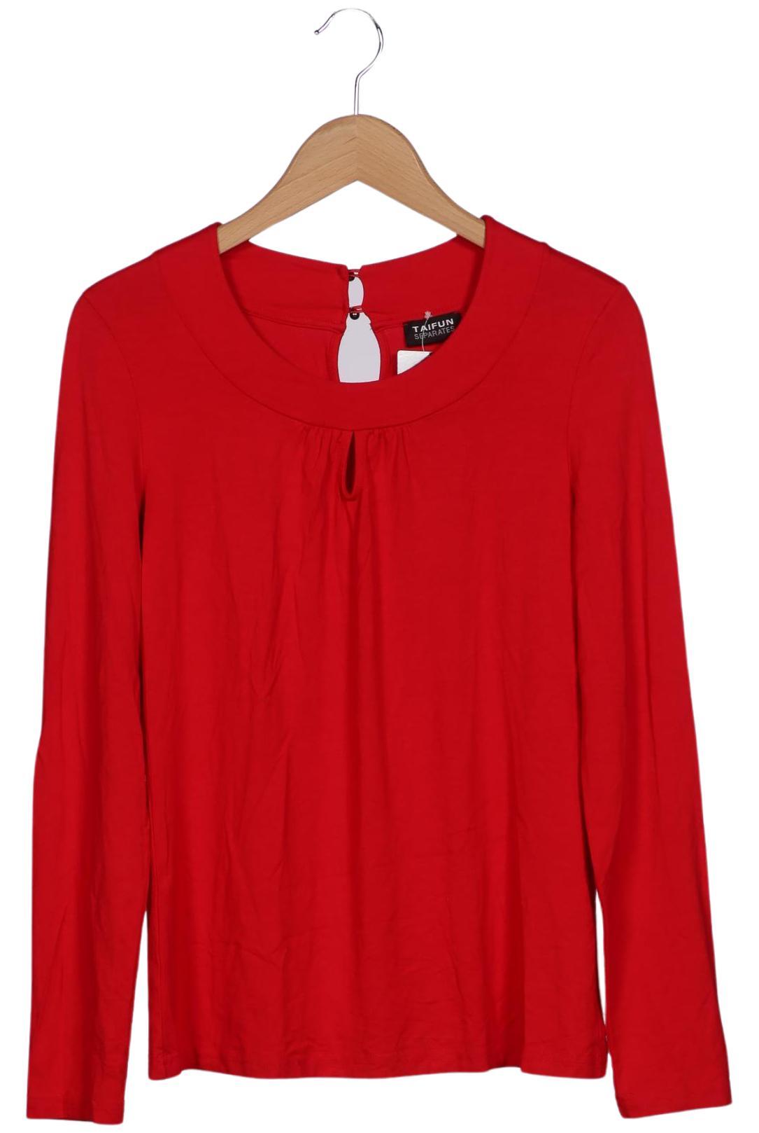 

Taifun Damen Langarmshirt, rot, Gr. 40