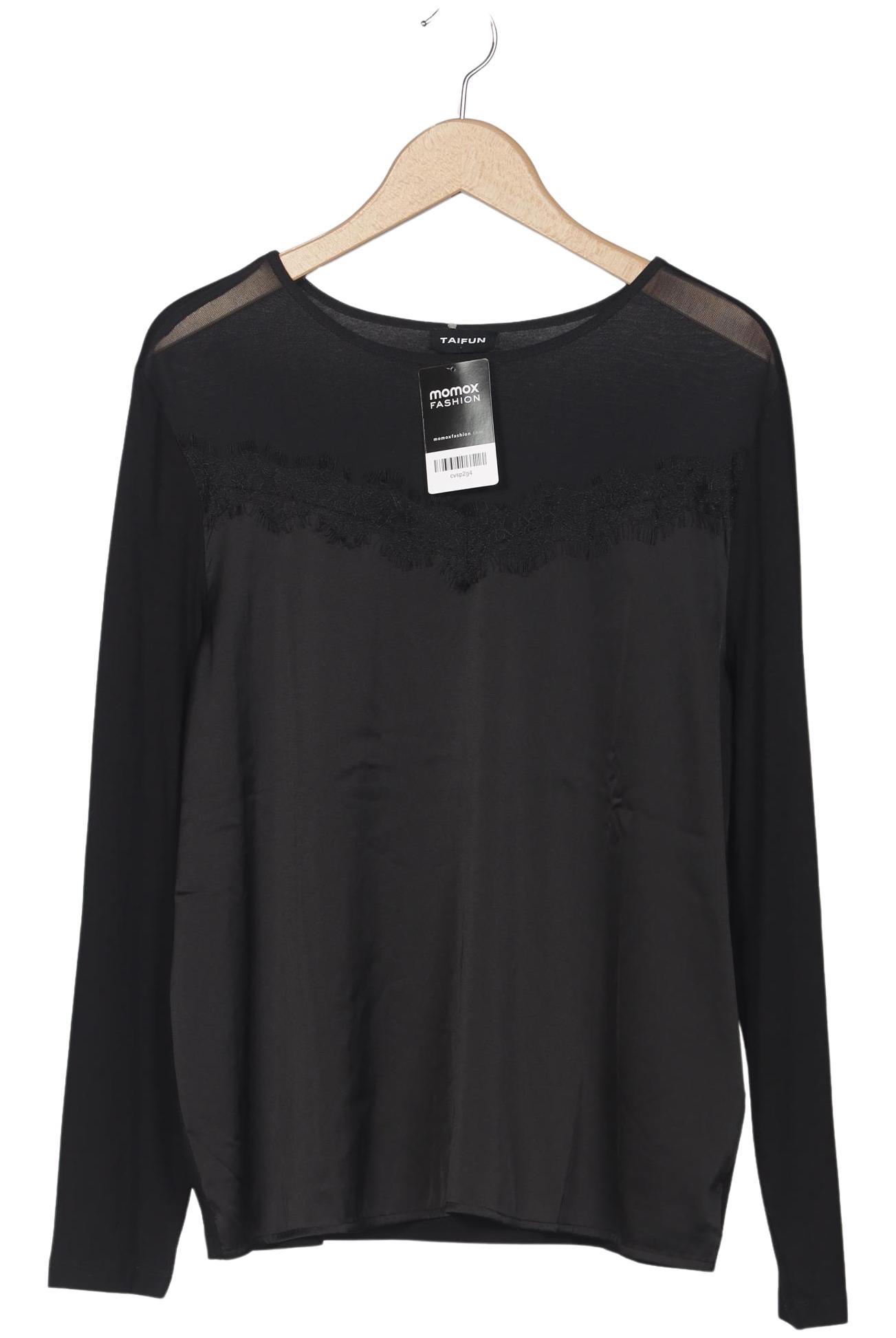 

Taifun Damen Langarmshirt, schwarz, Gr. 44