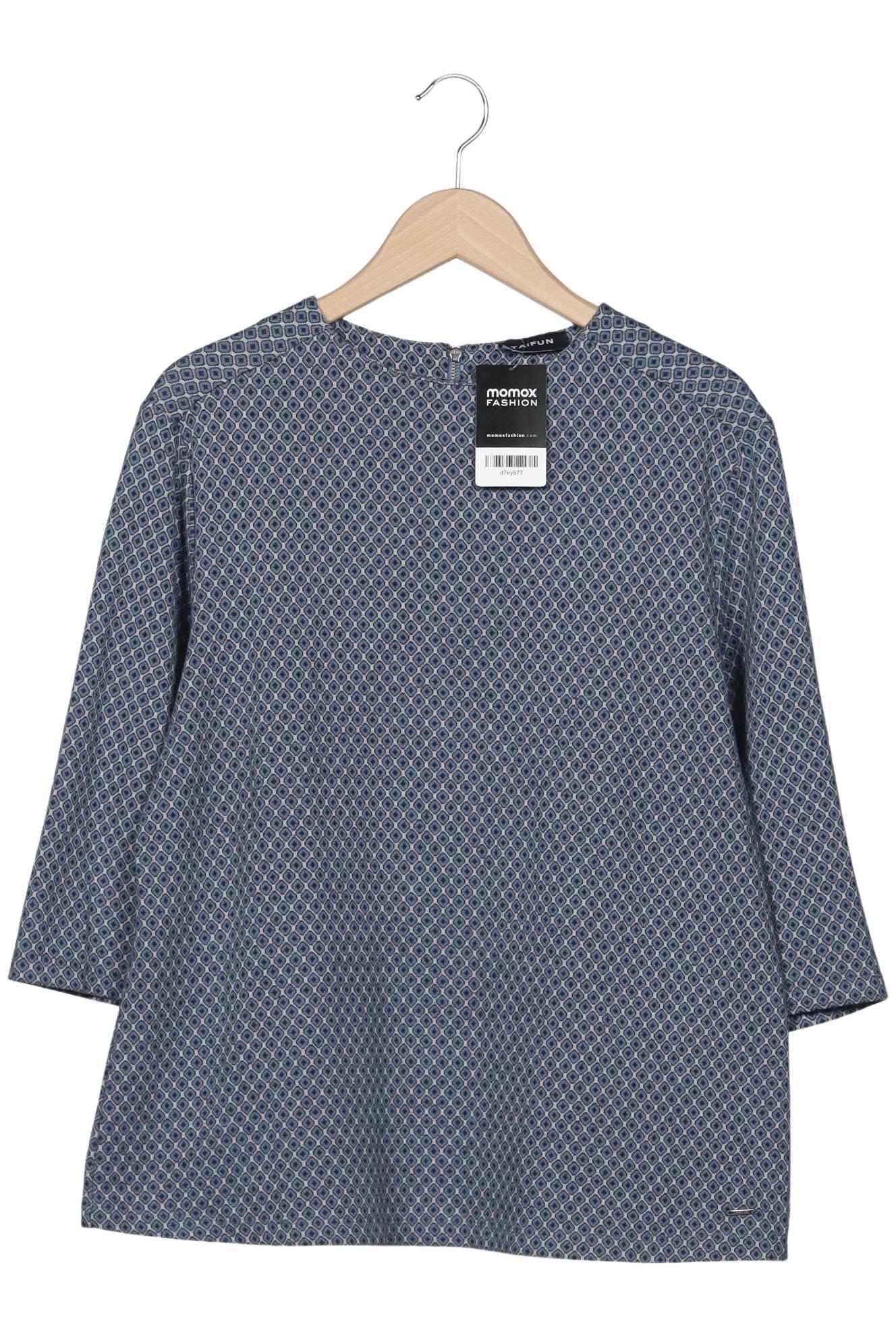 

Taifun Damen Langarmshirt, blau, Gr. 44