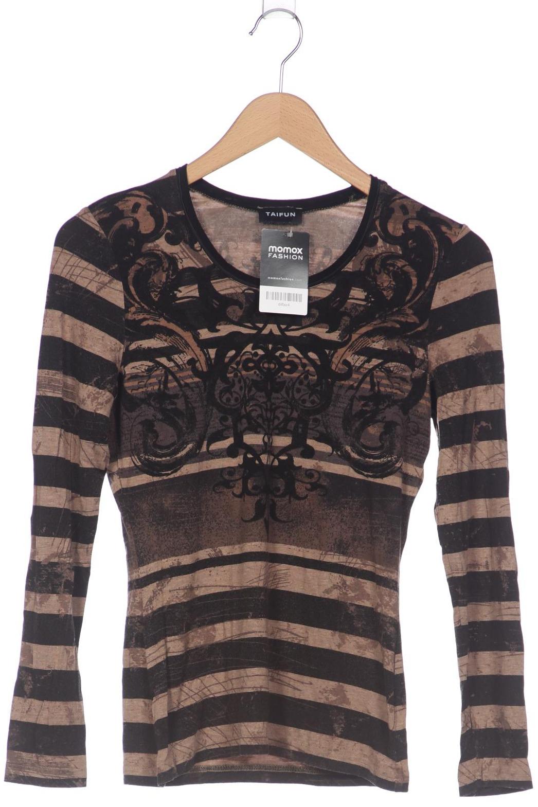 

Taifun Damen Langarmshirt, braun, Gr. 34
