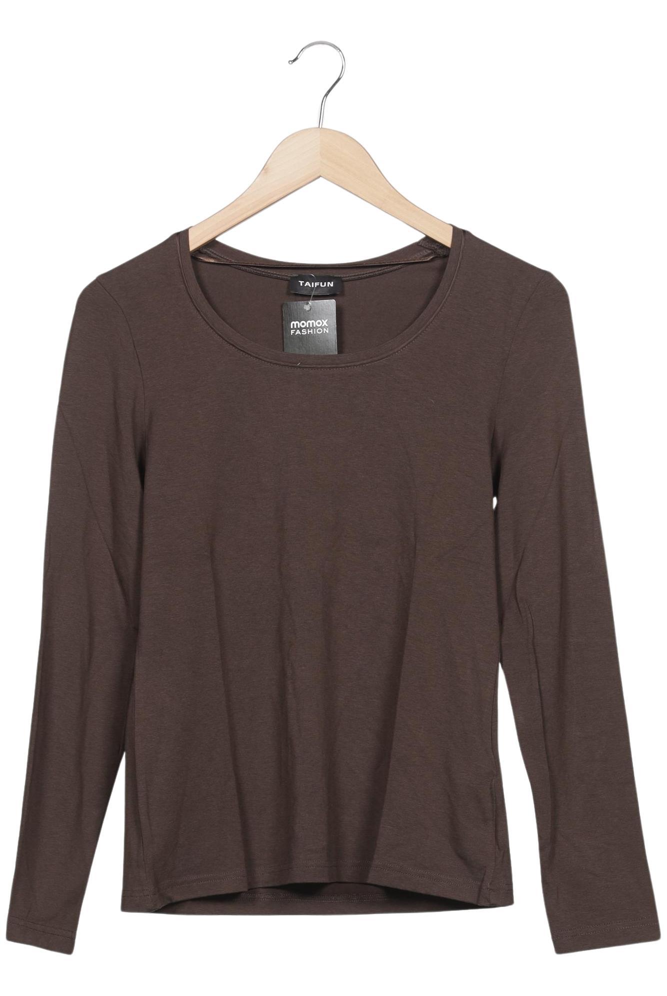

Taifun Damen Langarmshirt, braun, Gr. 40