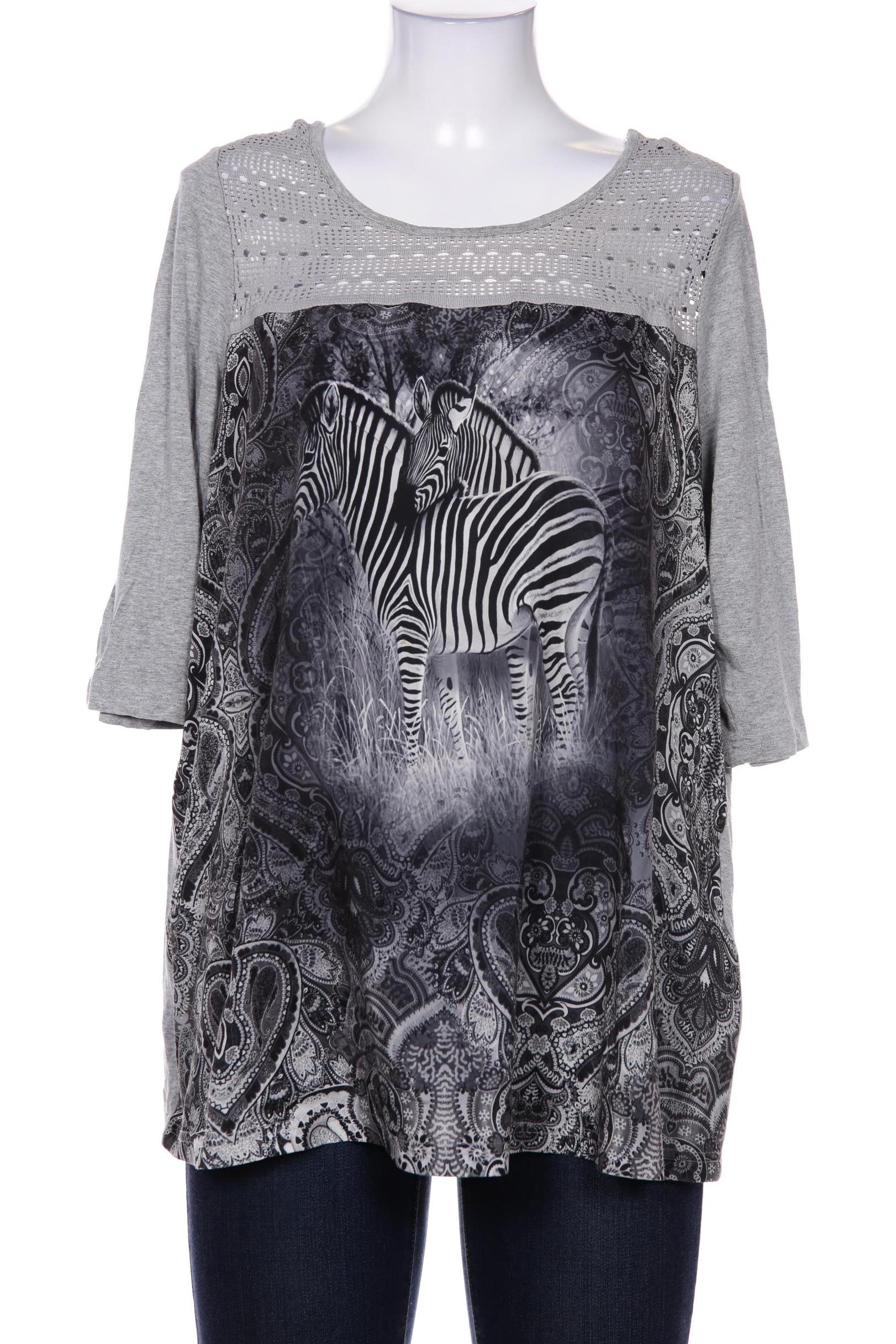 

Taifun Damen Langarmshirt, grau, Gr. 46