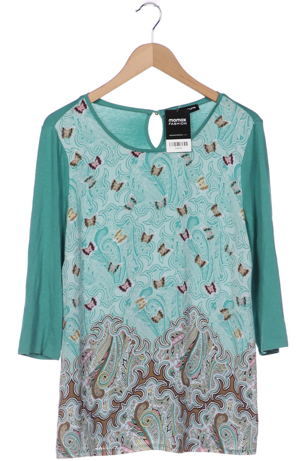 

Taifun Damen Langarmshirt, türkis, Gr. 44