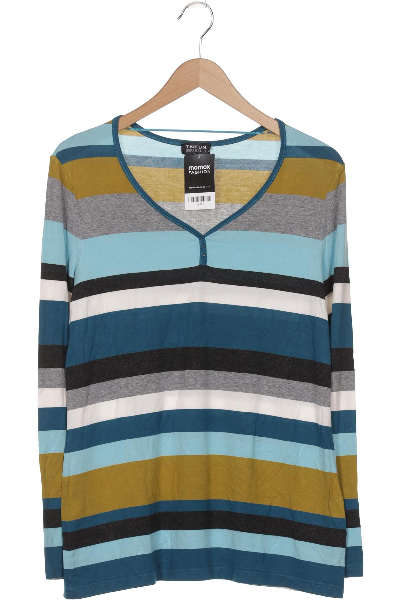 

Taifun Damen Langarmshirt, blau, Gr. 44
