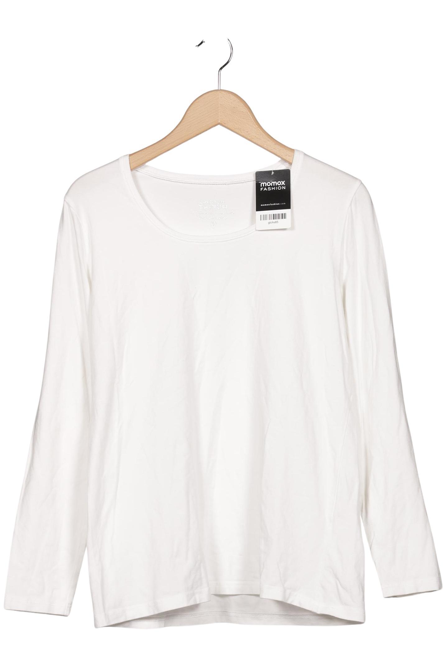 

Taifun Damen Langarmshirt, weiß, Gr. 44