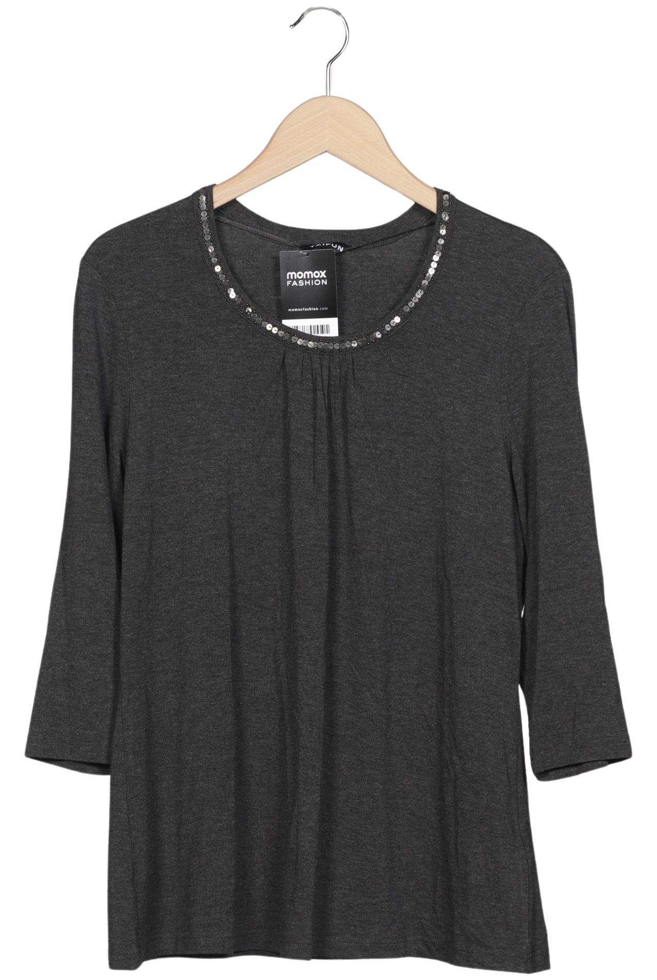 

Taifun Damen Langarmshirt, grau, Gr. 44