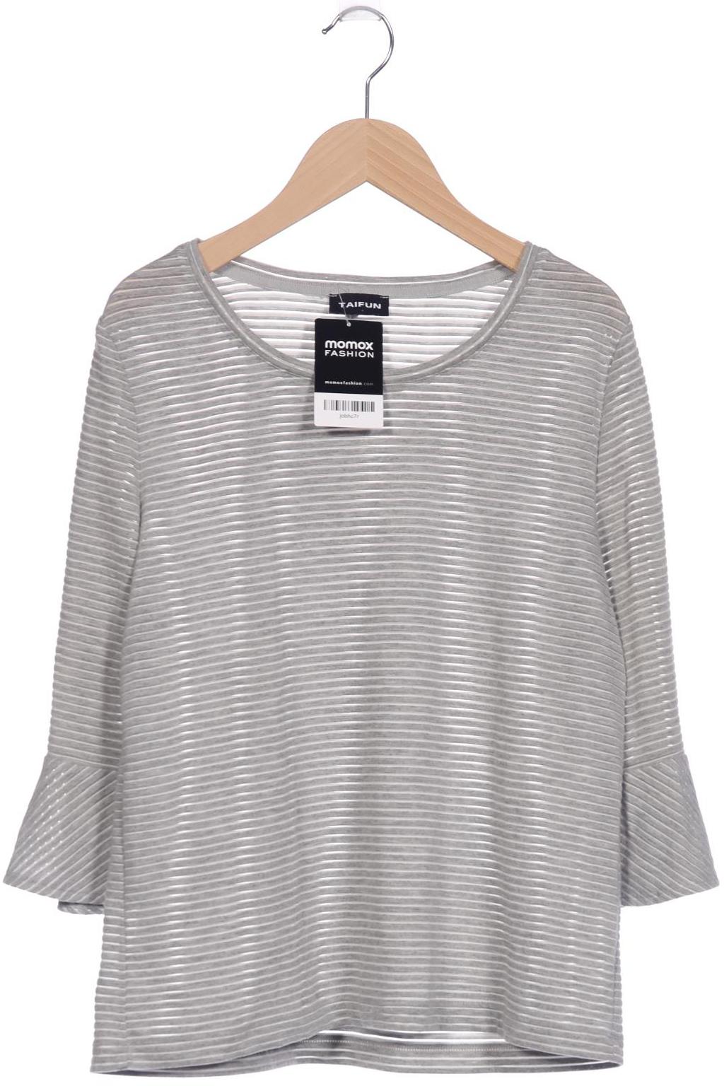 

Taifun Damen Langarmshirt, grau, Gr. 38