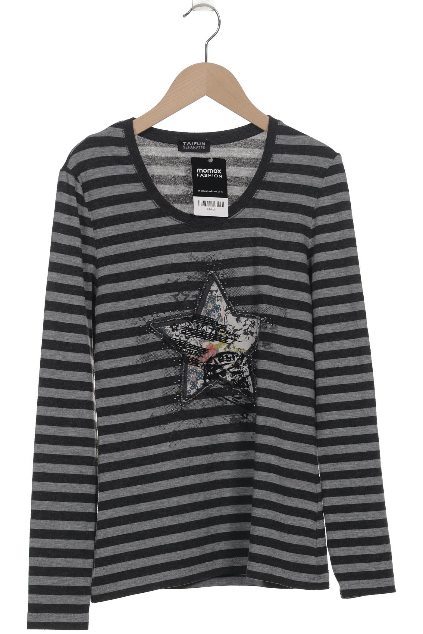 

Taifun Damen Langarmshirt, grau, Gr. 38