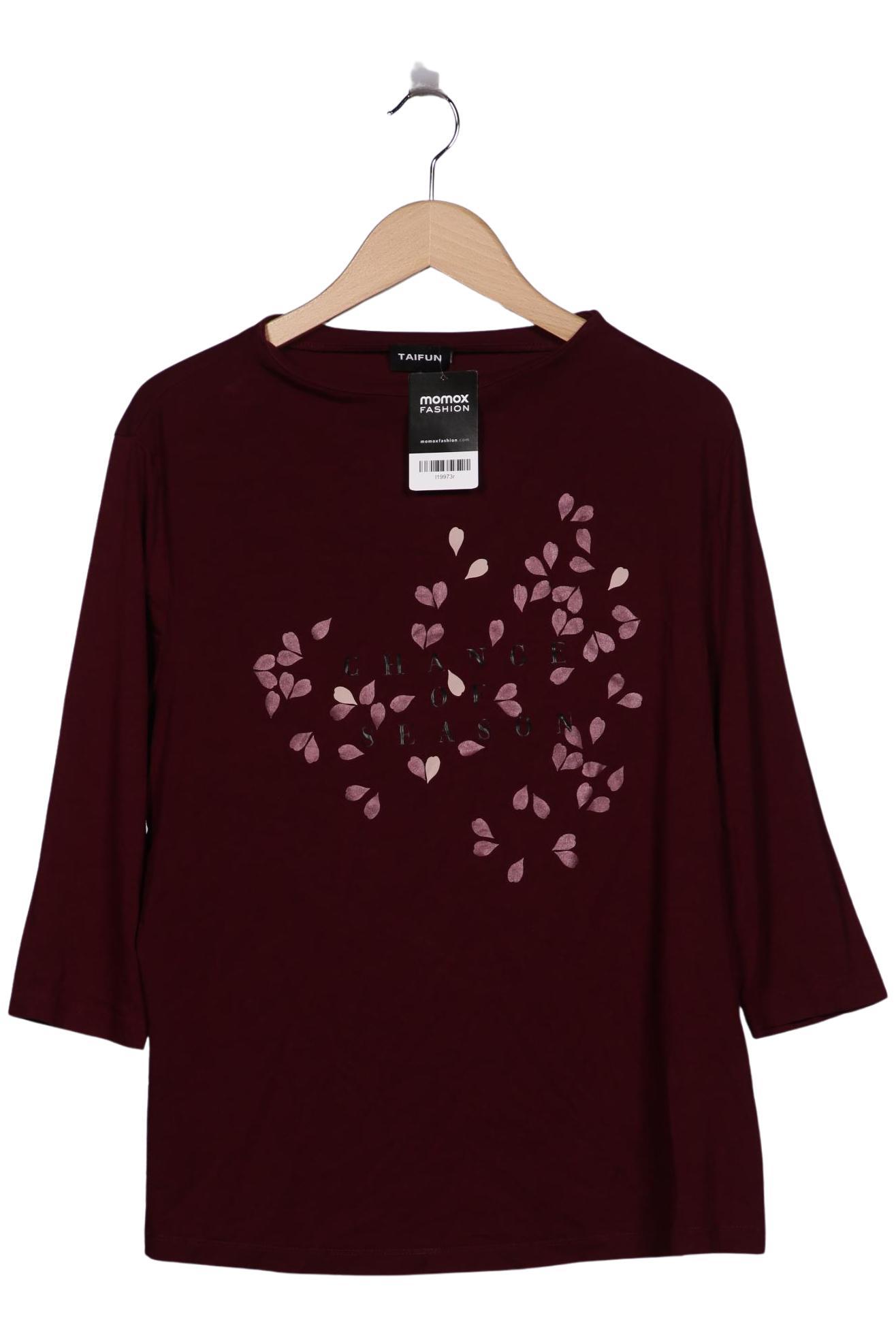 

Taifun Damen Langarmshirt, bordeaux, Gr. 46