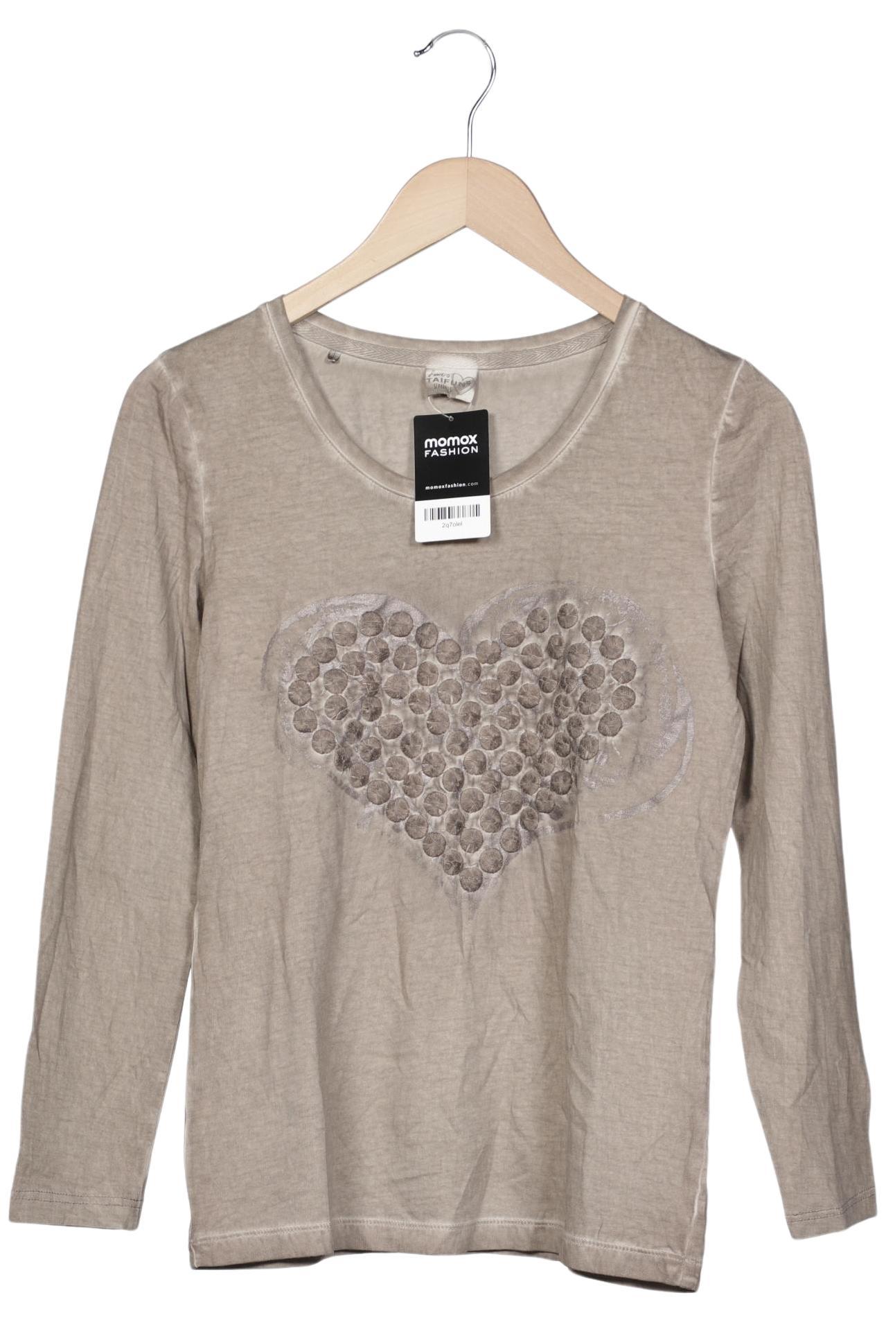 

Taifun Damen Langarmshirt, beige, Gr. 38