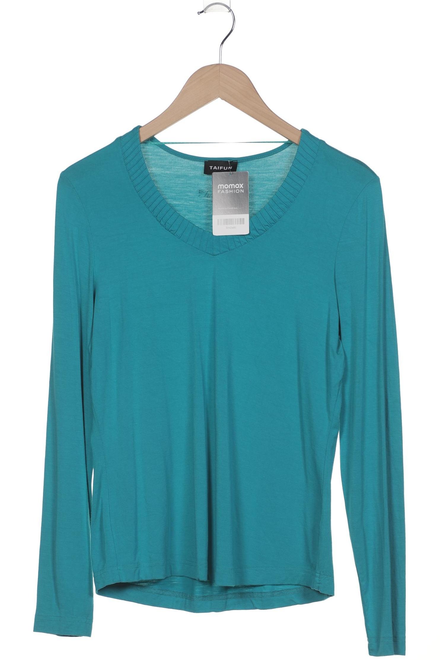 

Taifun Damen Langarmshirt, türkis, Gr. 38