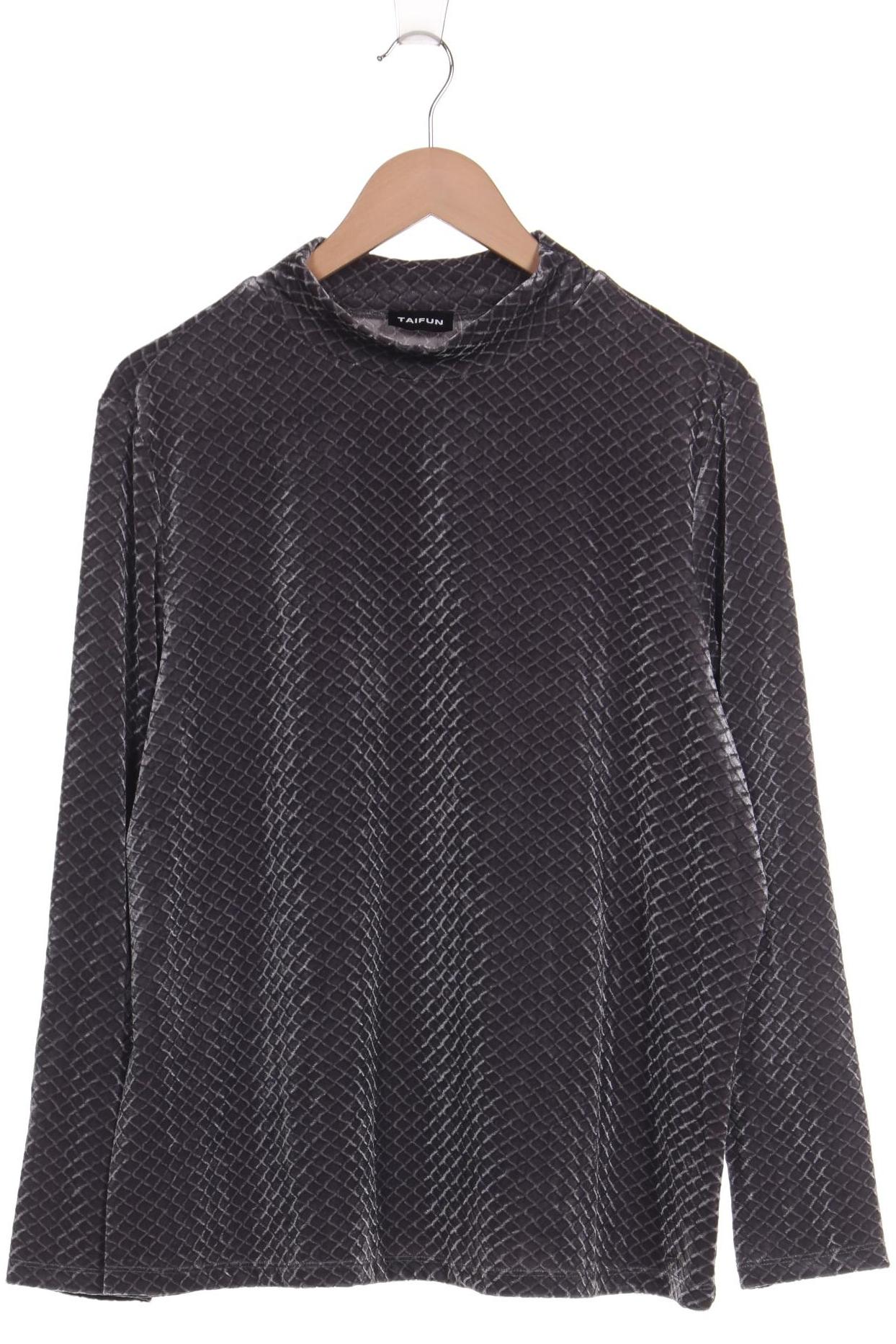 

Taifun Damen Langarmshirt, grau, Gr. 48